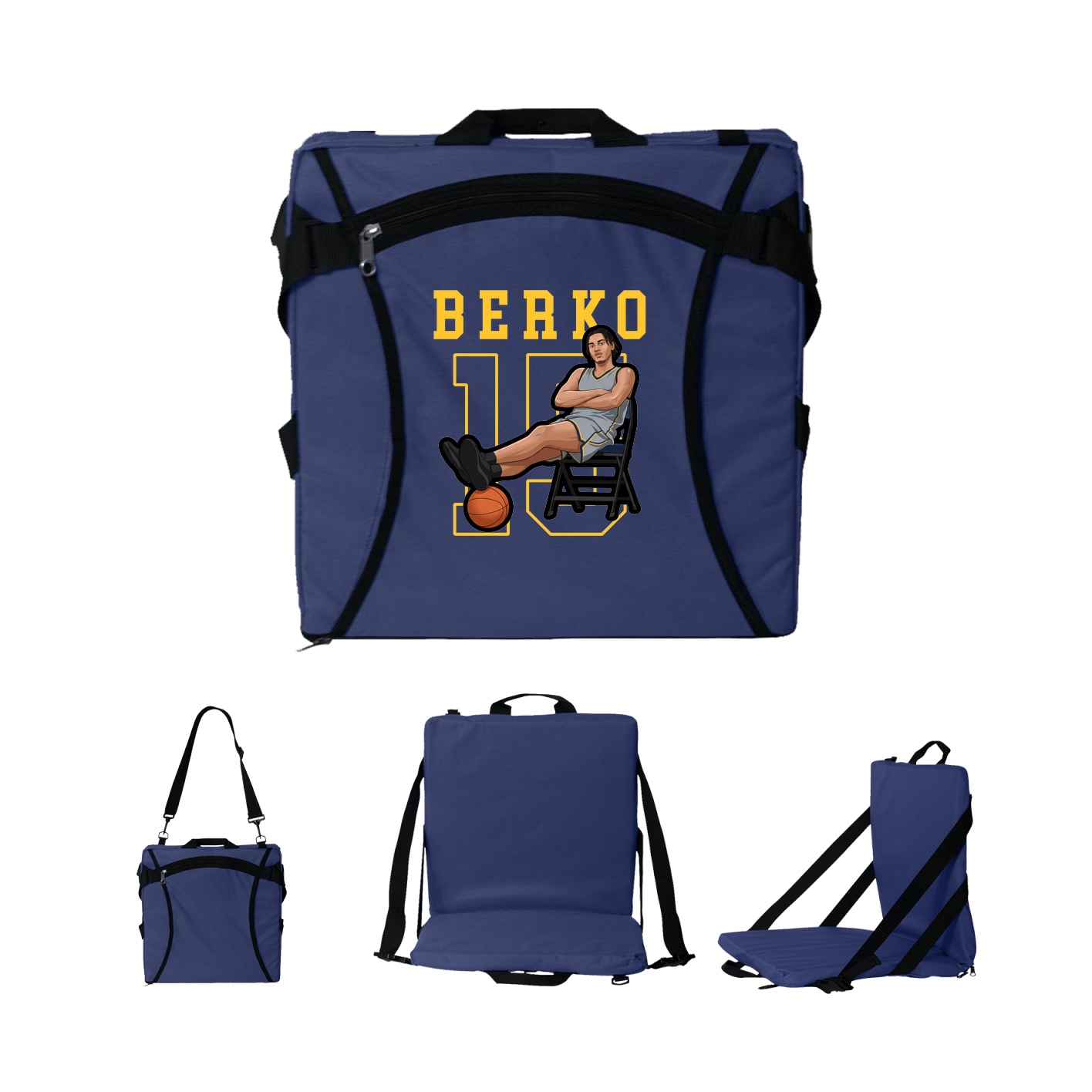 Folding Stadium Seat — Shirsey in Navy