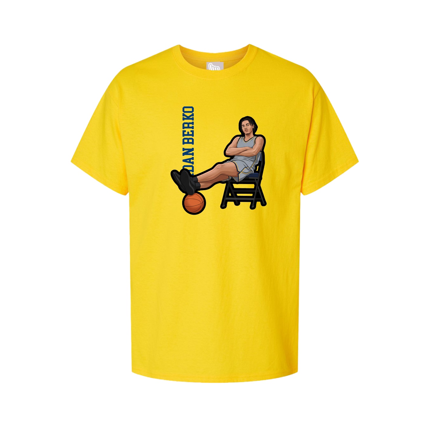 Youth Tee — Name Vertical in Gold