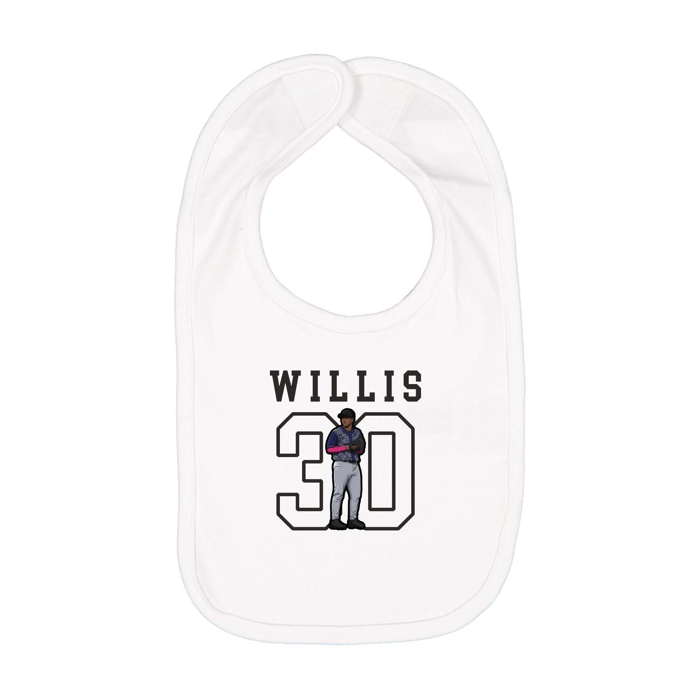 Infant Bib — Shirsey in White