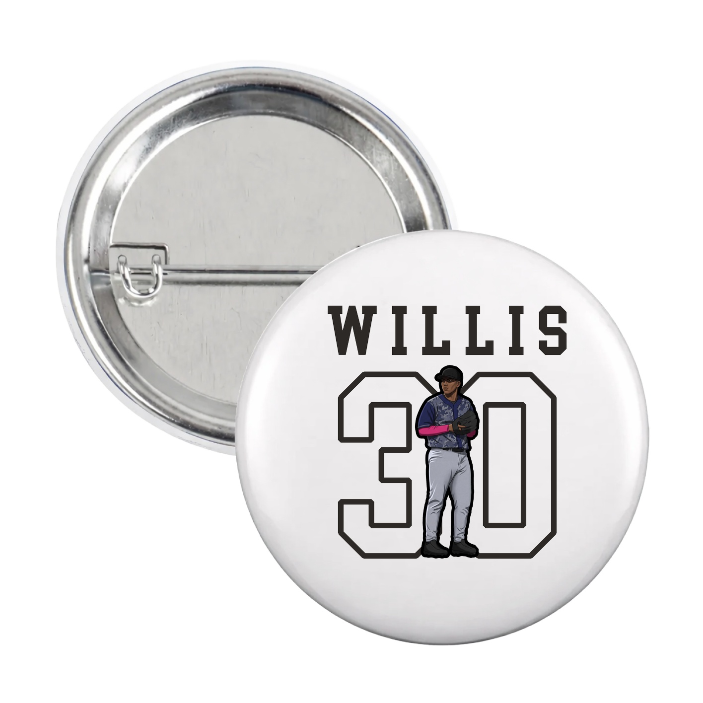 Game Day Button — Shirsey in White