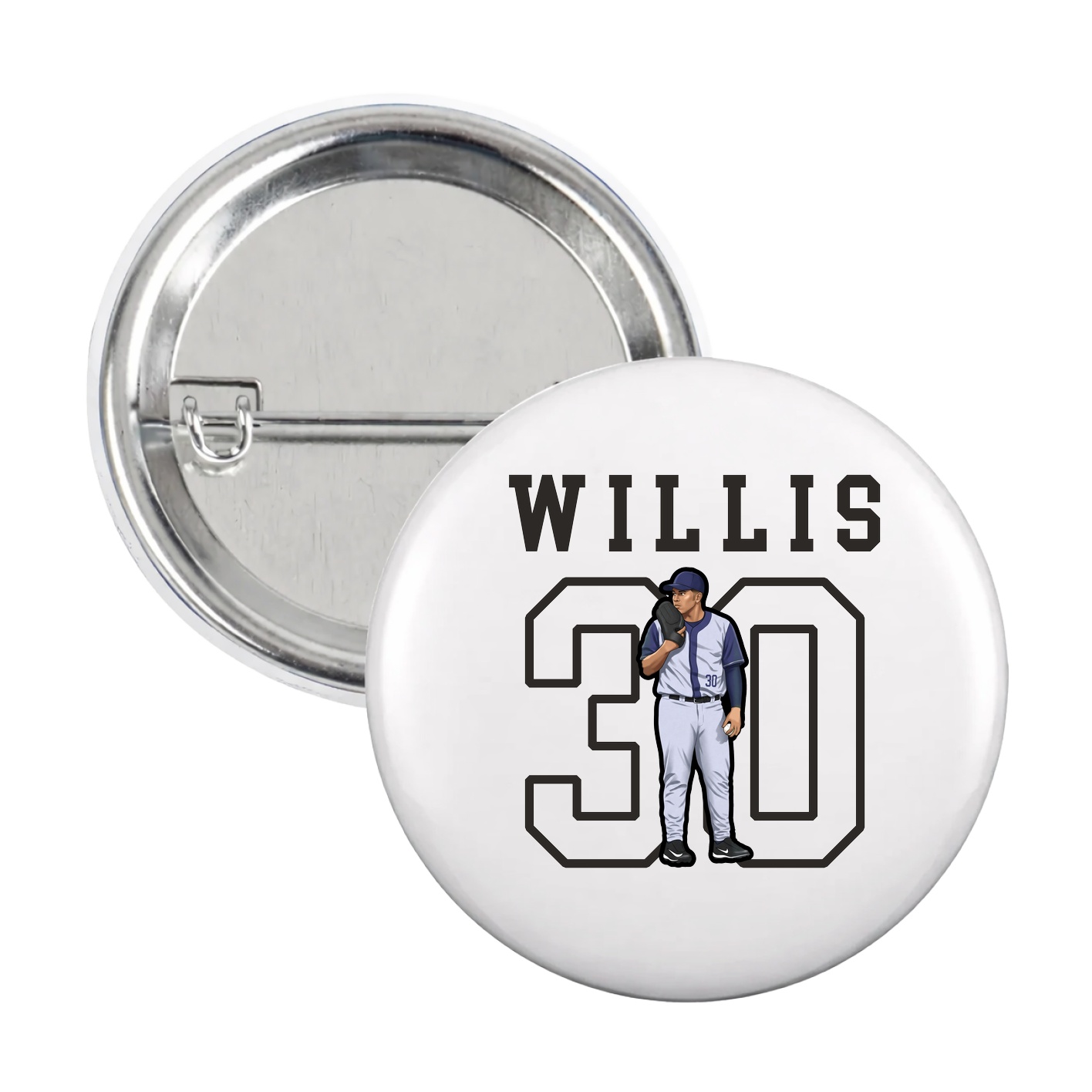 Game Day Button — Shirsey in White