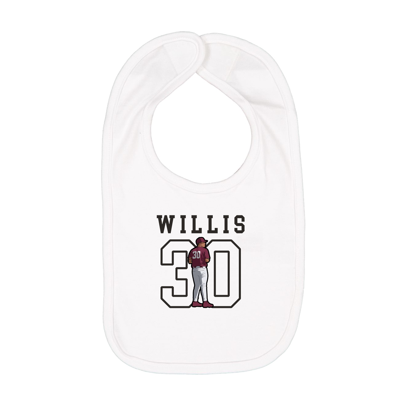 Infant Bib — Shirsey in White