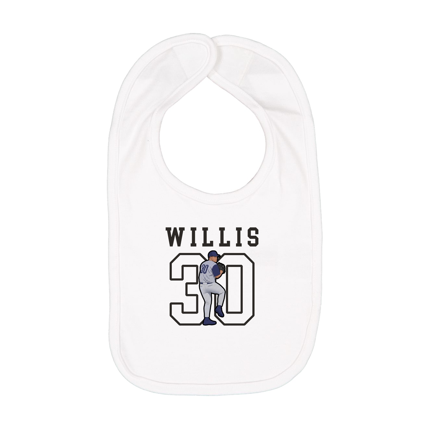 Infant Bib — Shirsey in White