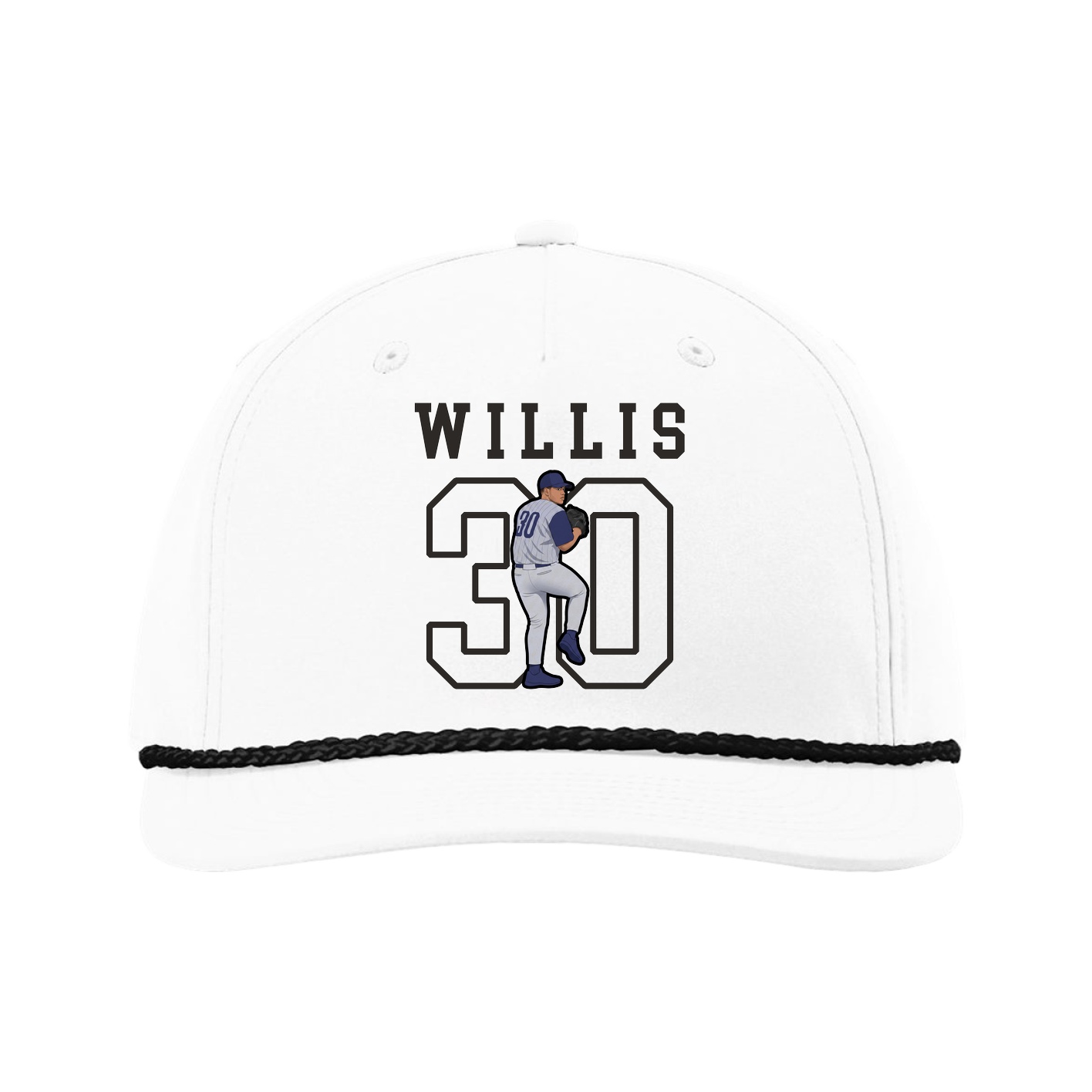 Five-Panel Classic Rope Cap — Shirsey in White