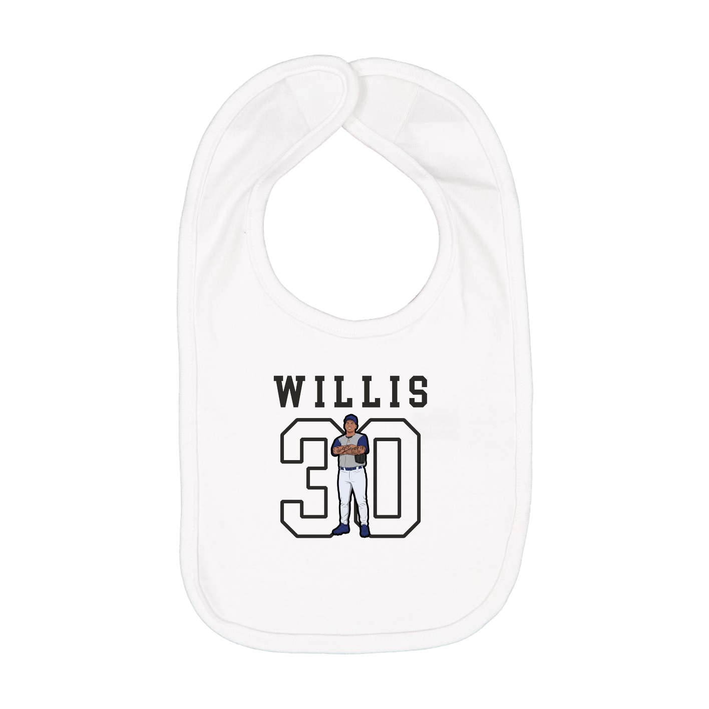 Infant Bib — Shirsey in White