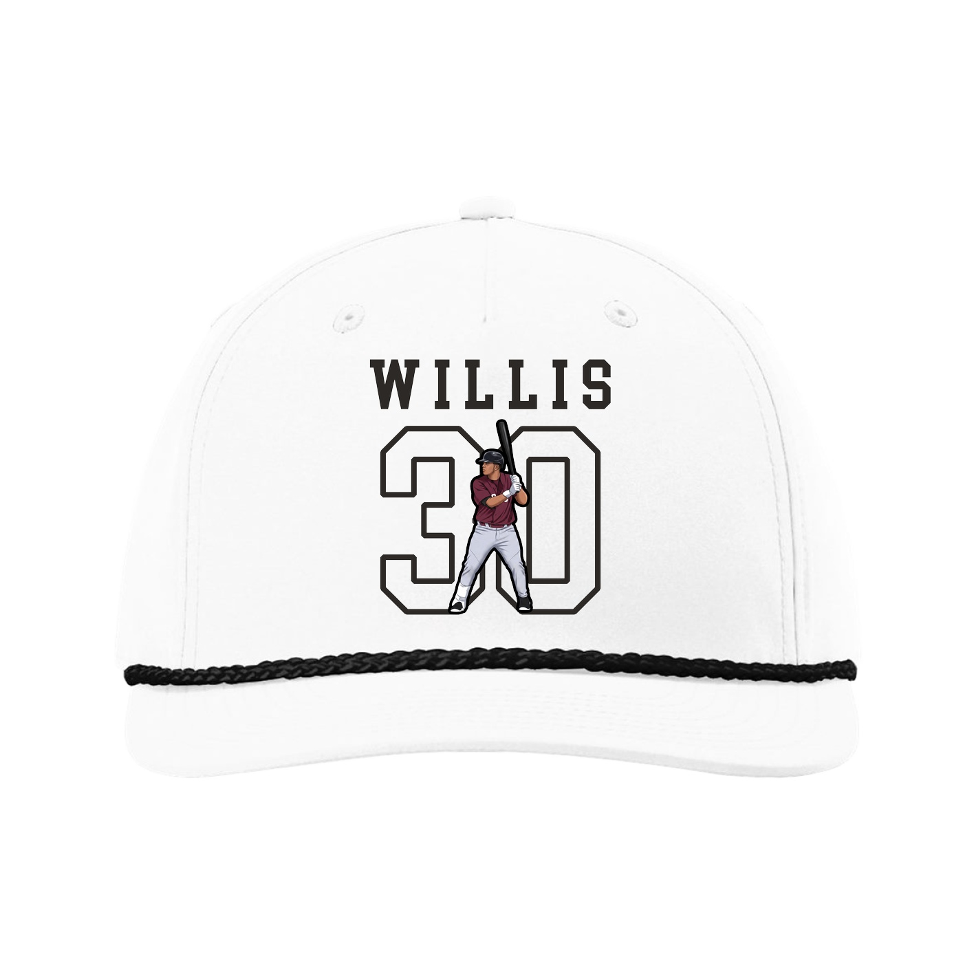Five-Panel Classic Rope Cap — Shirsey in White