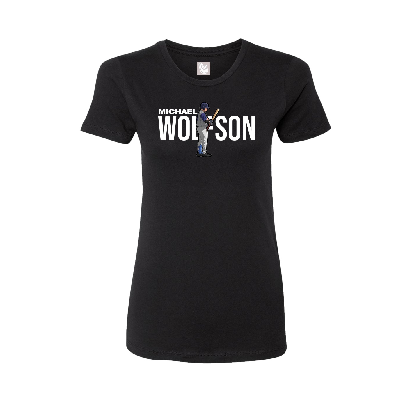 Womens Tee — Player Name in Black