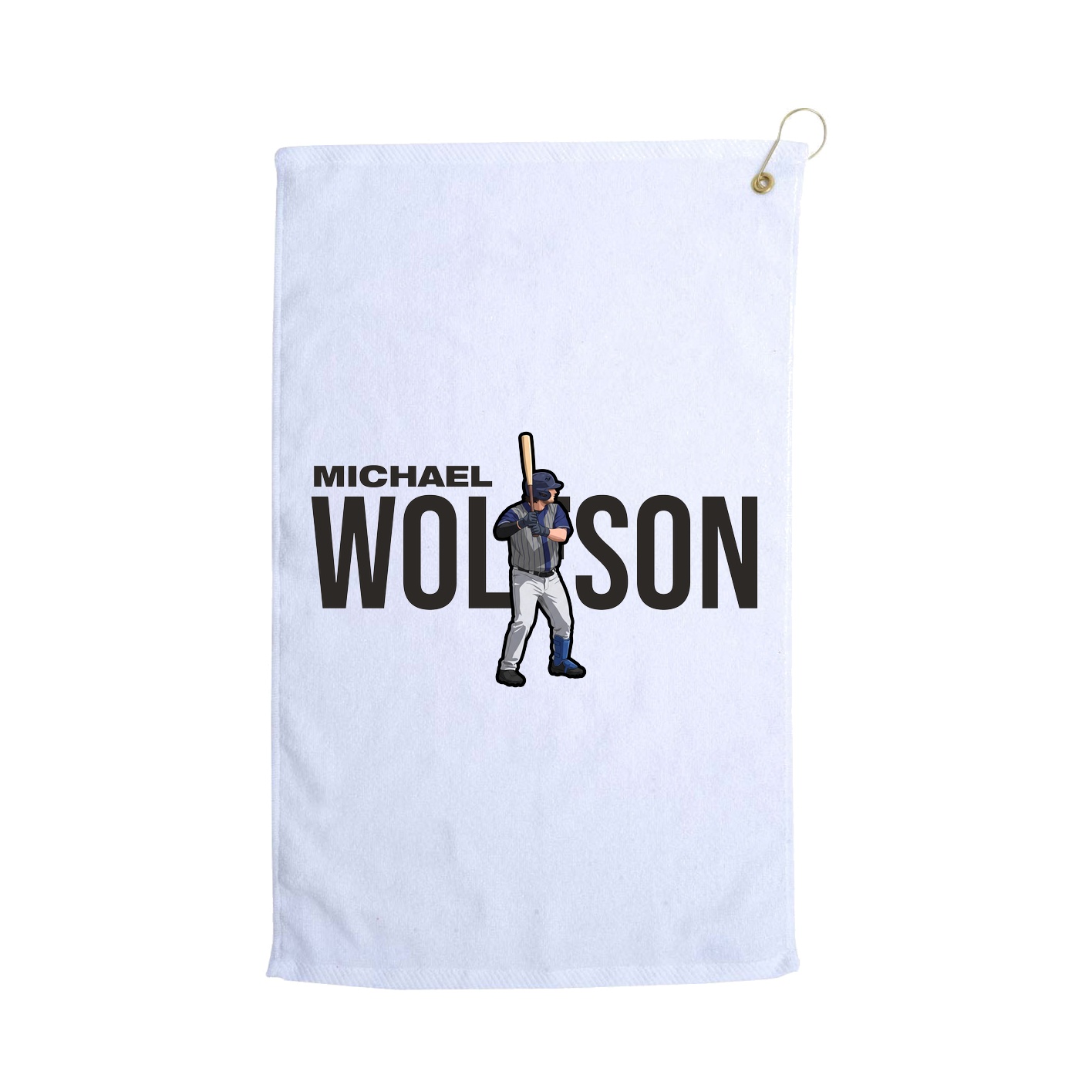 Golf Towel — Player Name in White