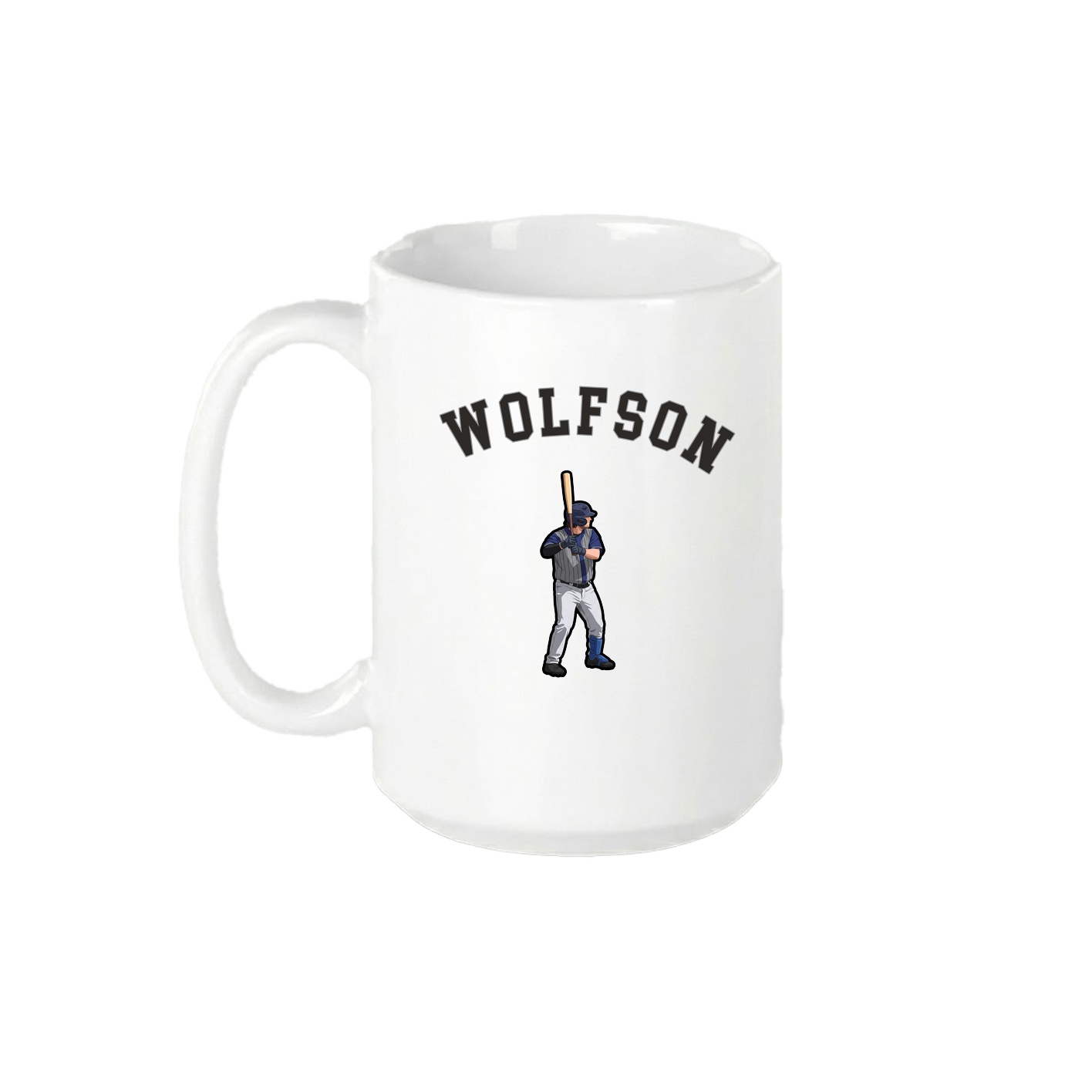 15oz Coffee Mug — Shirsey Arch in White