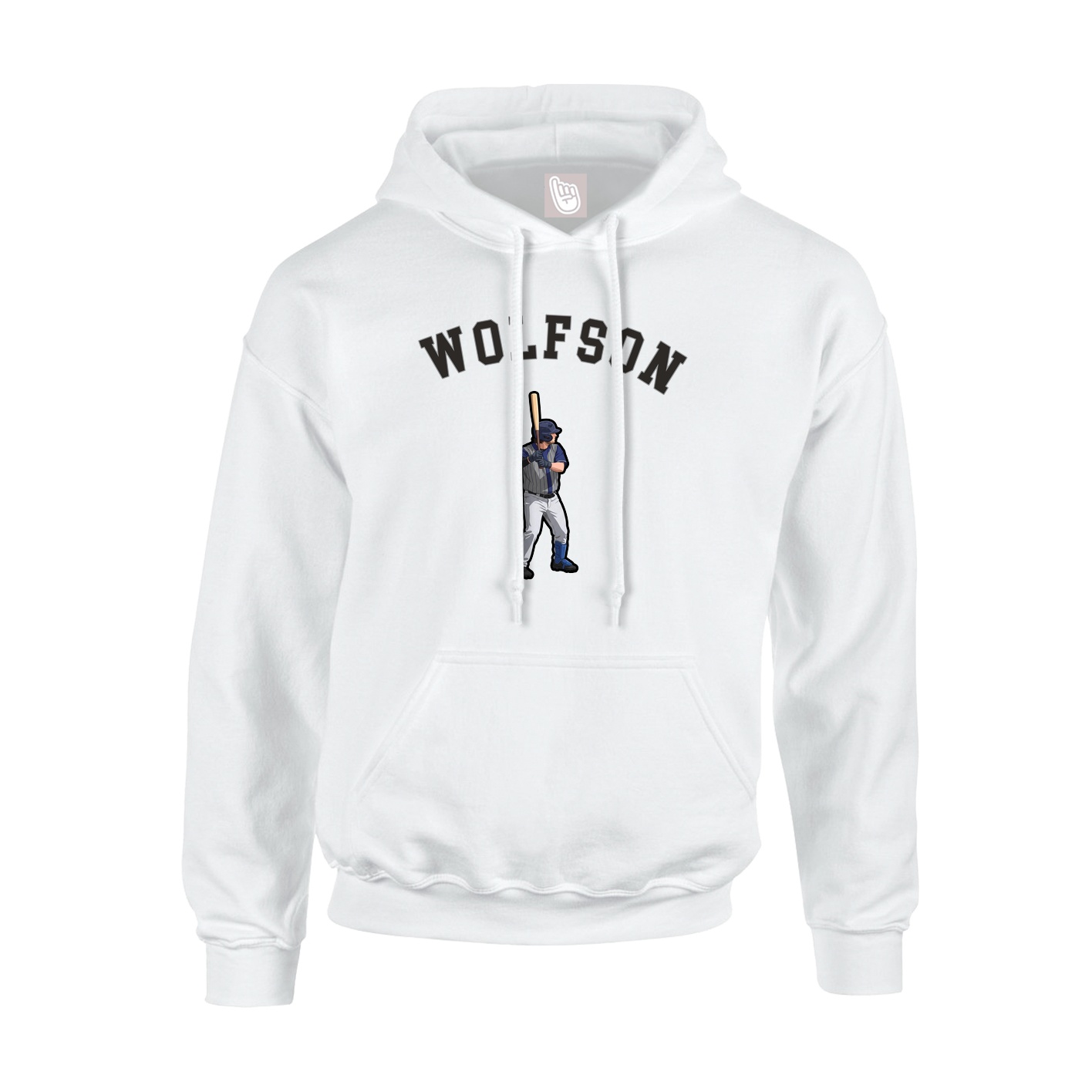 Youth Hoodie — Shirsey Arch in White
