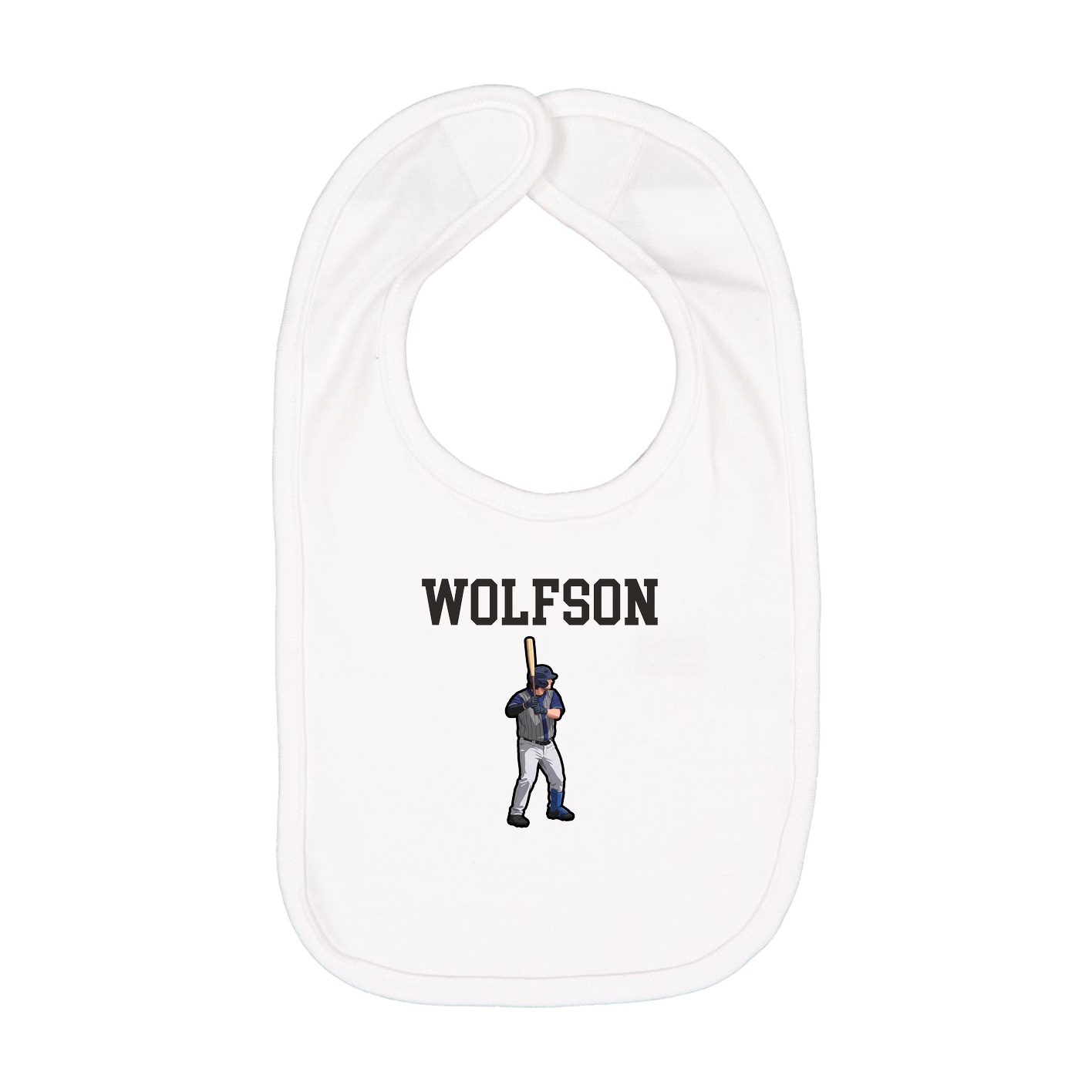 Infant Bib — Shirsey in White