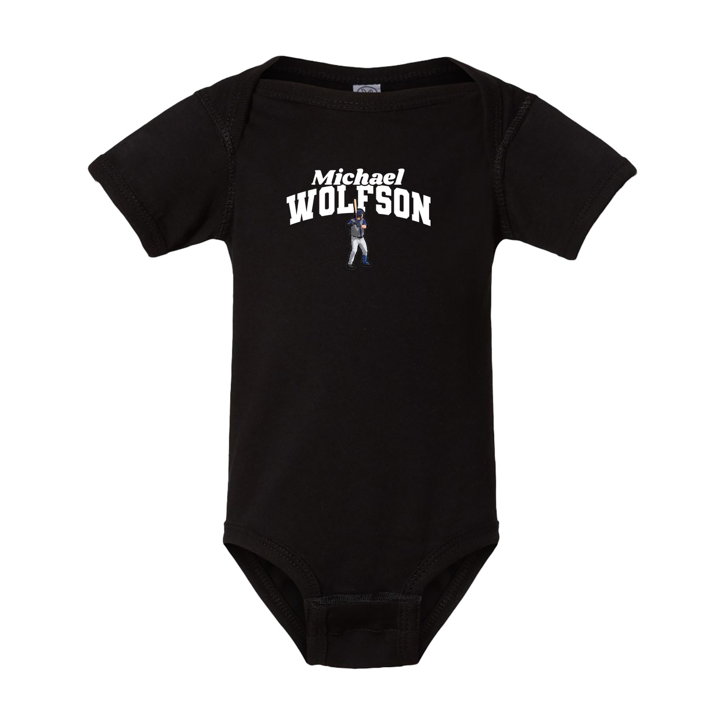 Baby Onesie — Signature Arch in Black