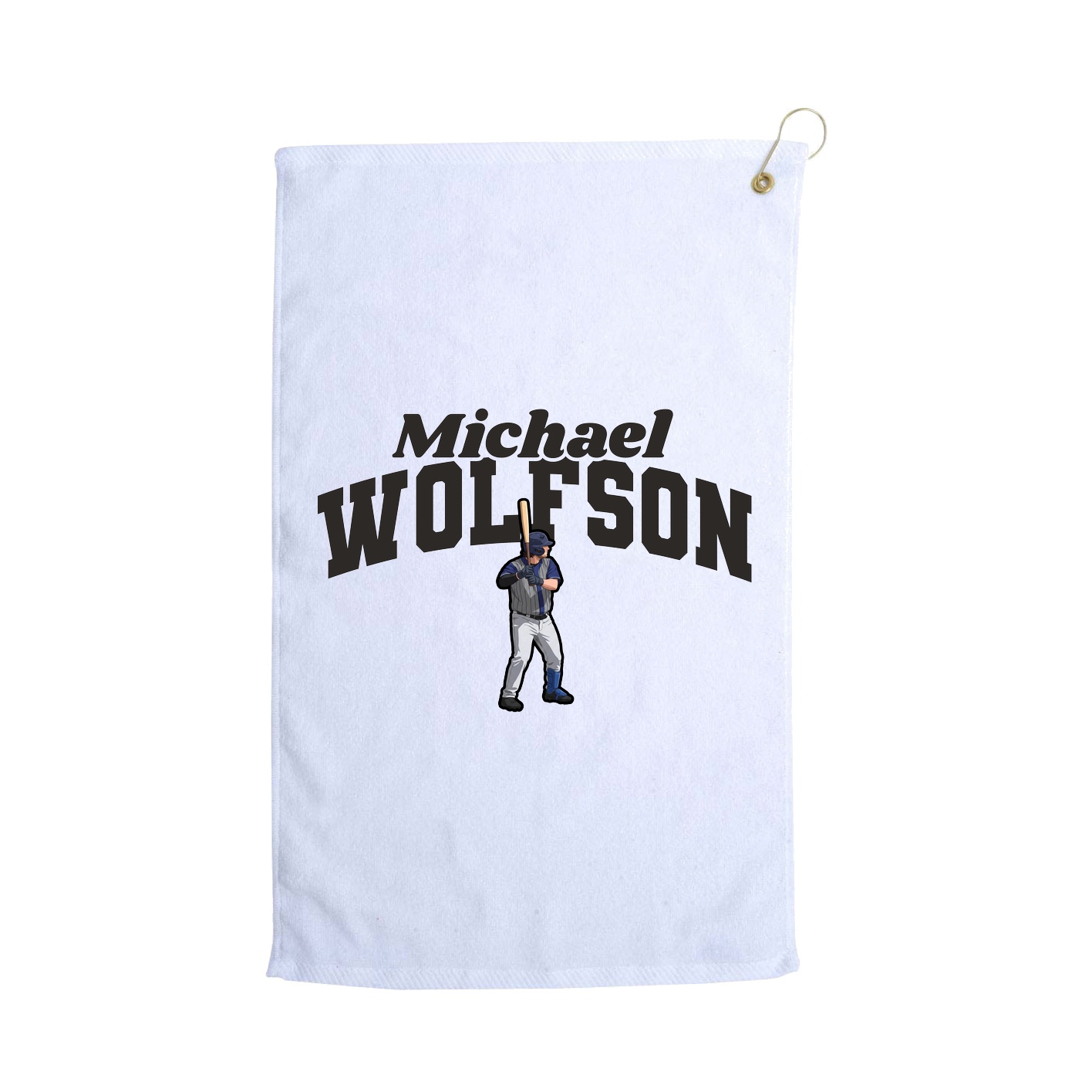 Golf Towel — Signature Arch in White