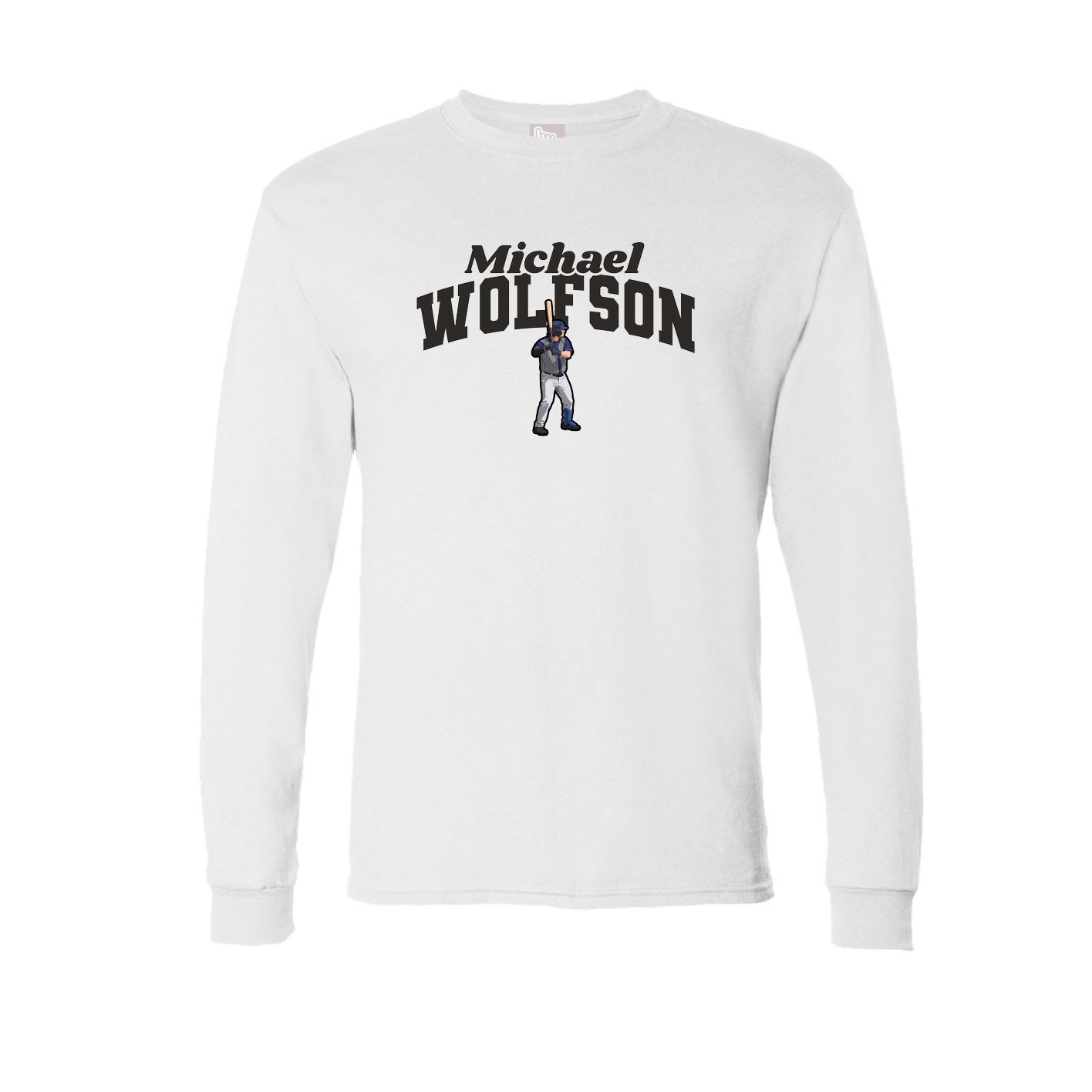 Long Sleeve Tee — Signature Arch in White