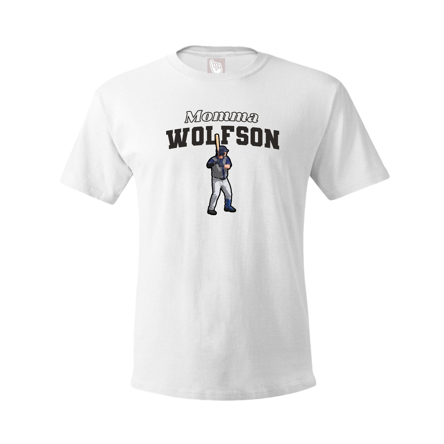 Youth Tee — Mothers Day Block in White