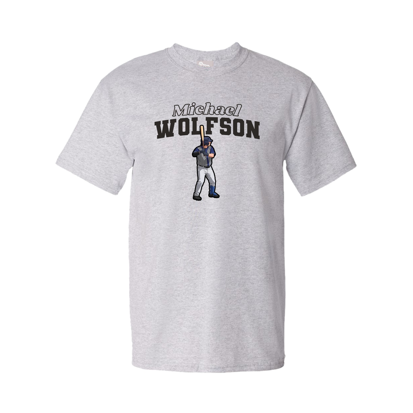 Tee — Name Arch in Grey