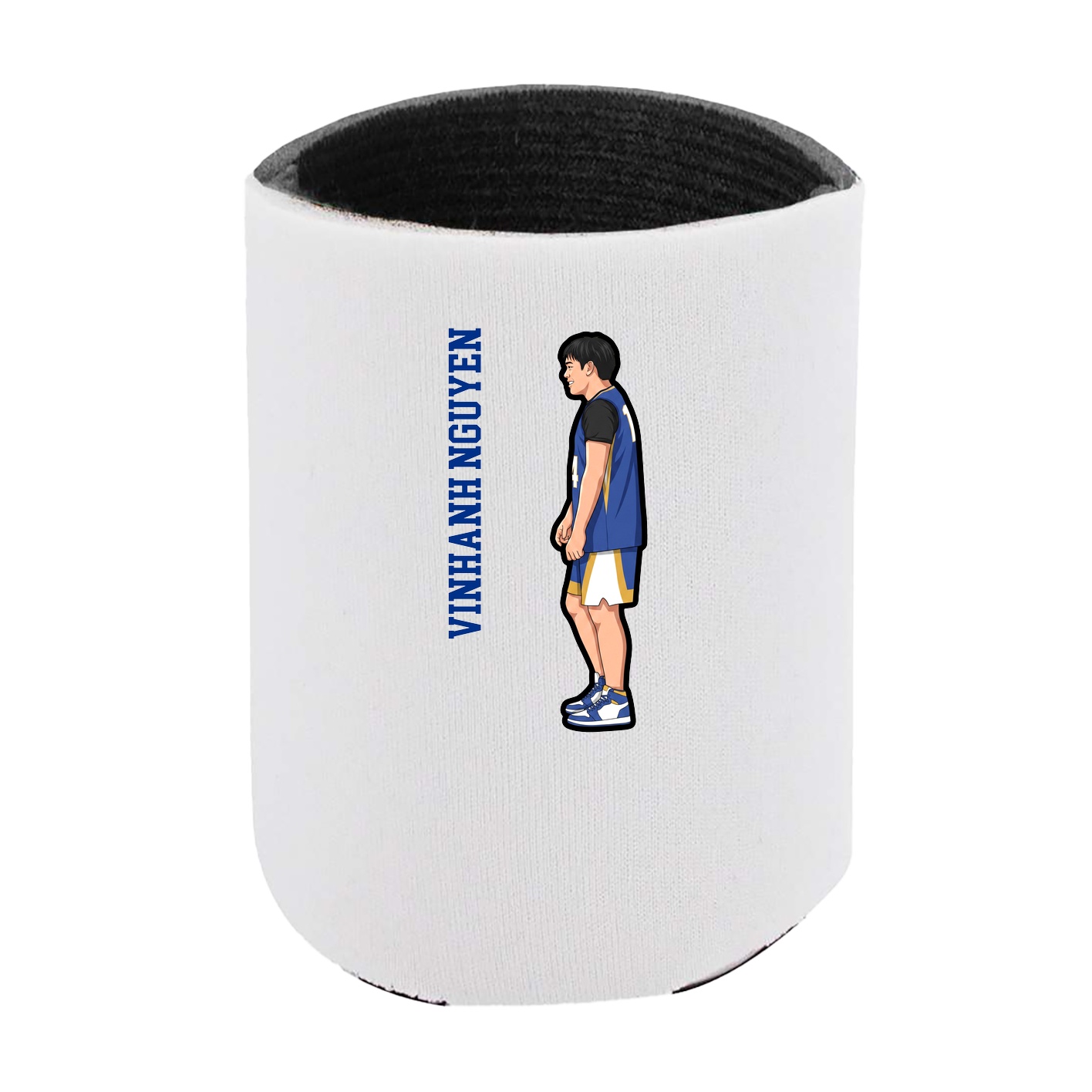 Can Holder — Name Vertical in White