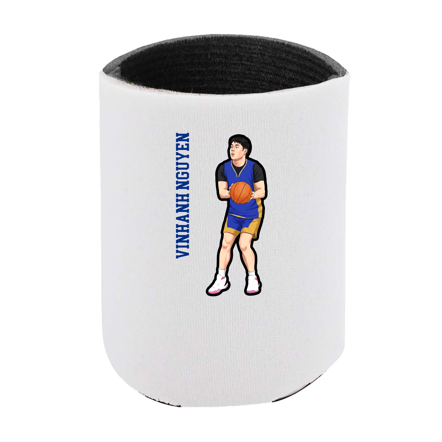 Can Holder — Name Vertical in White
