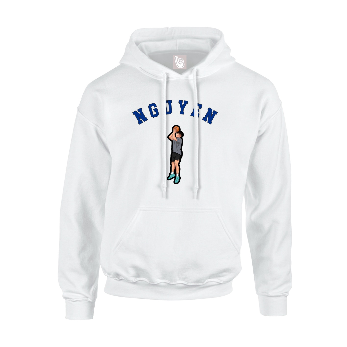 Youth Hoodie — Shirsey Arch in White