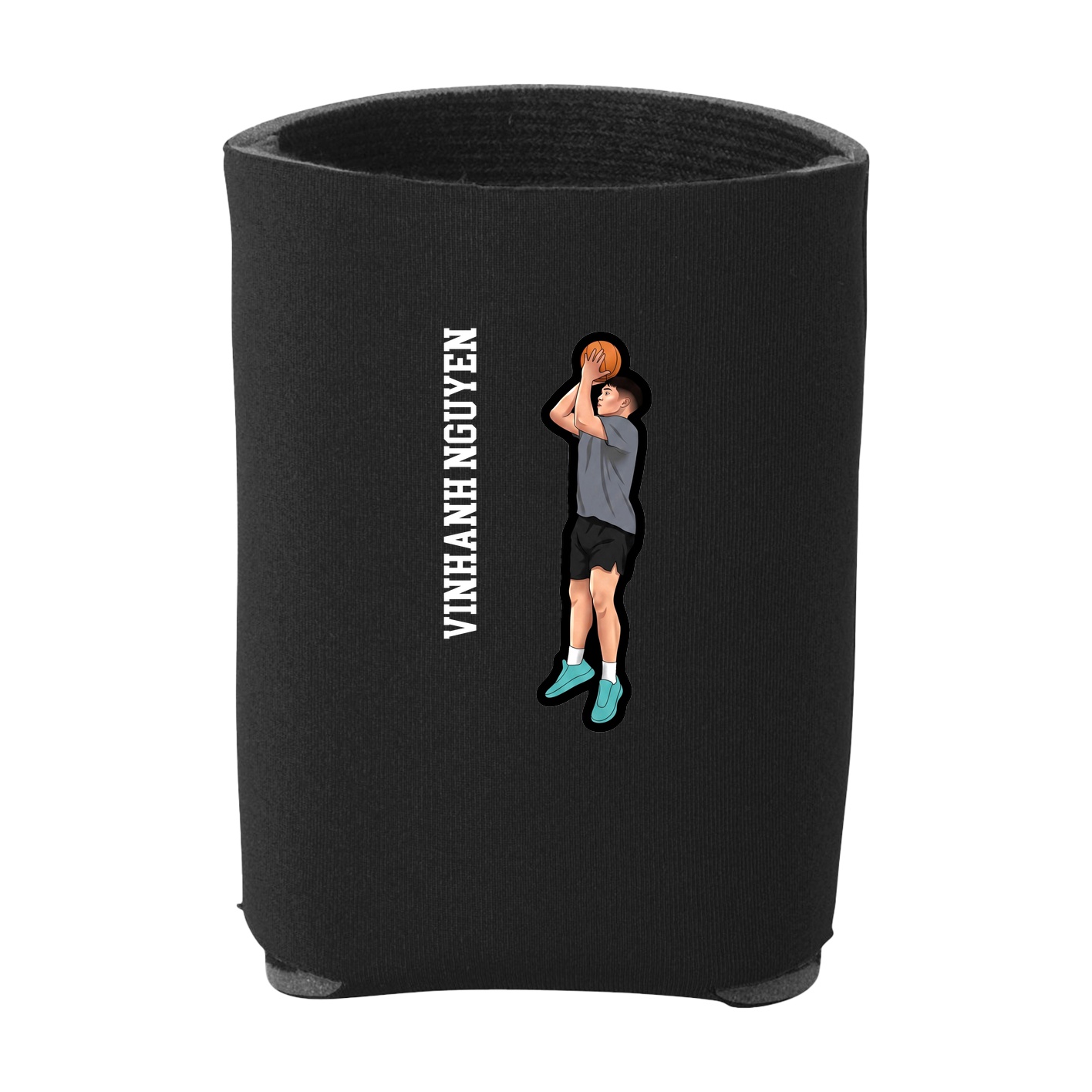 Can Holder — Name Vertical in Black