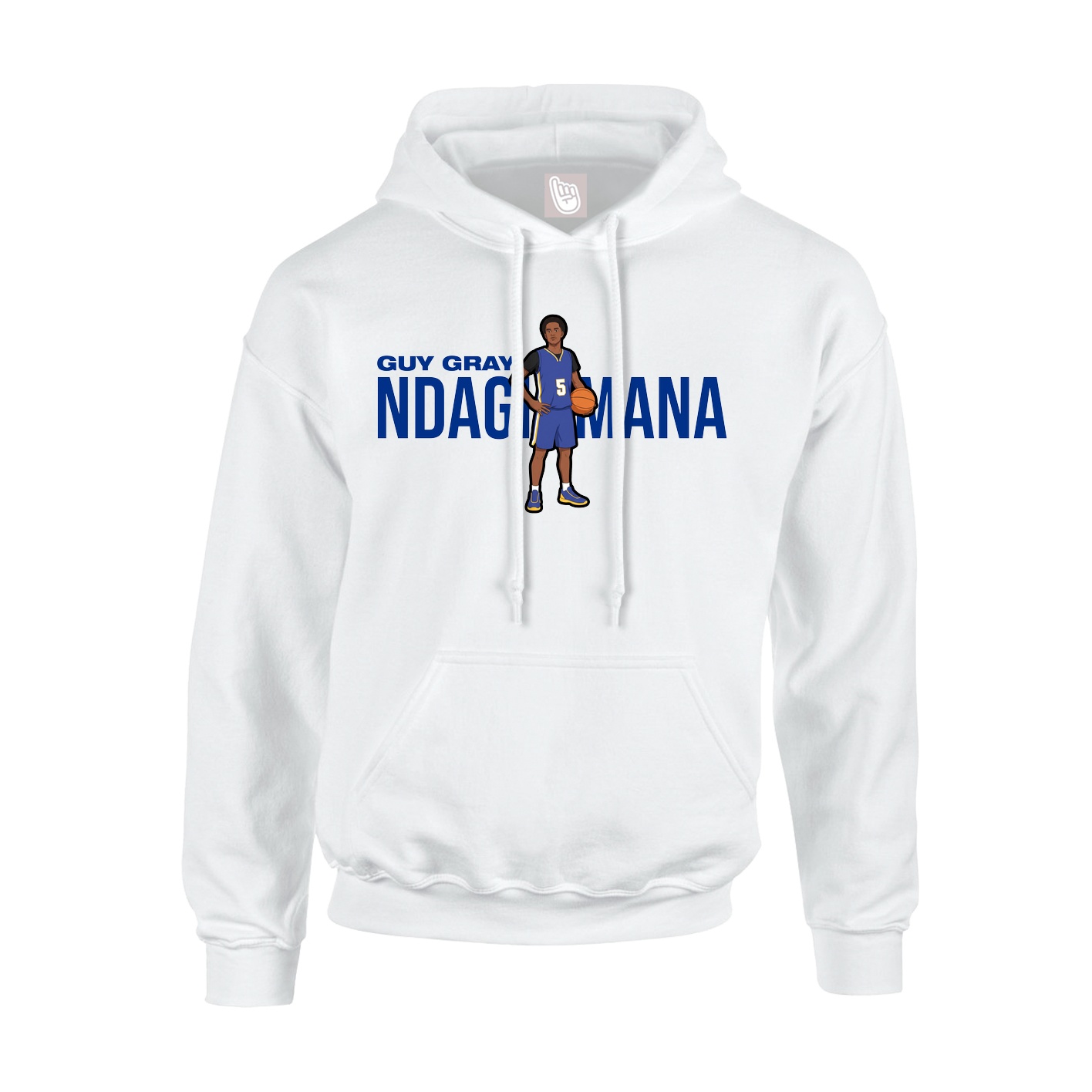 Hoodie — Player Name in White