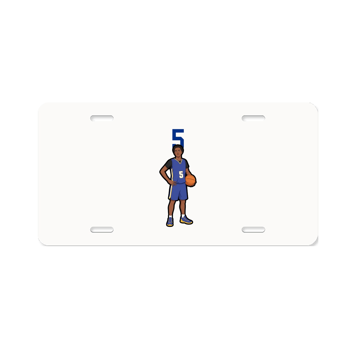 License Plate — Number Top in Classic
