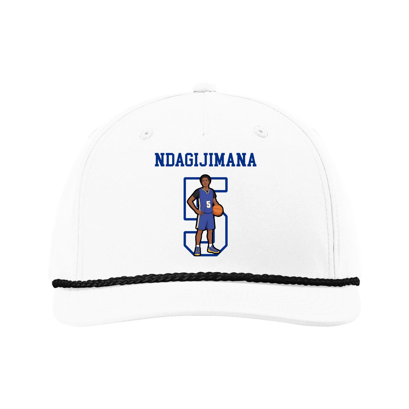 Five-Panel Classic Rope Cap — Shirsey in White