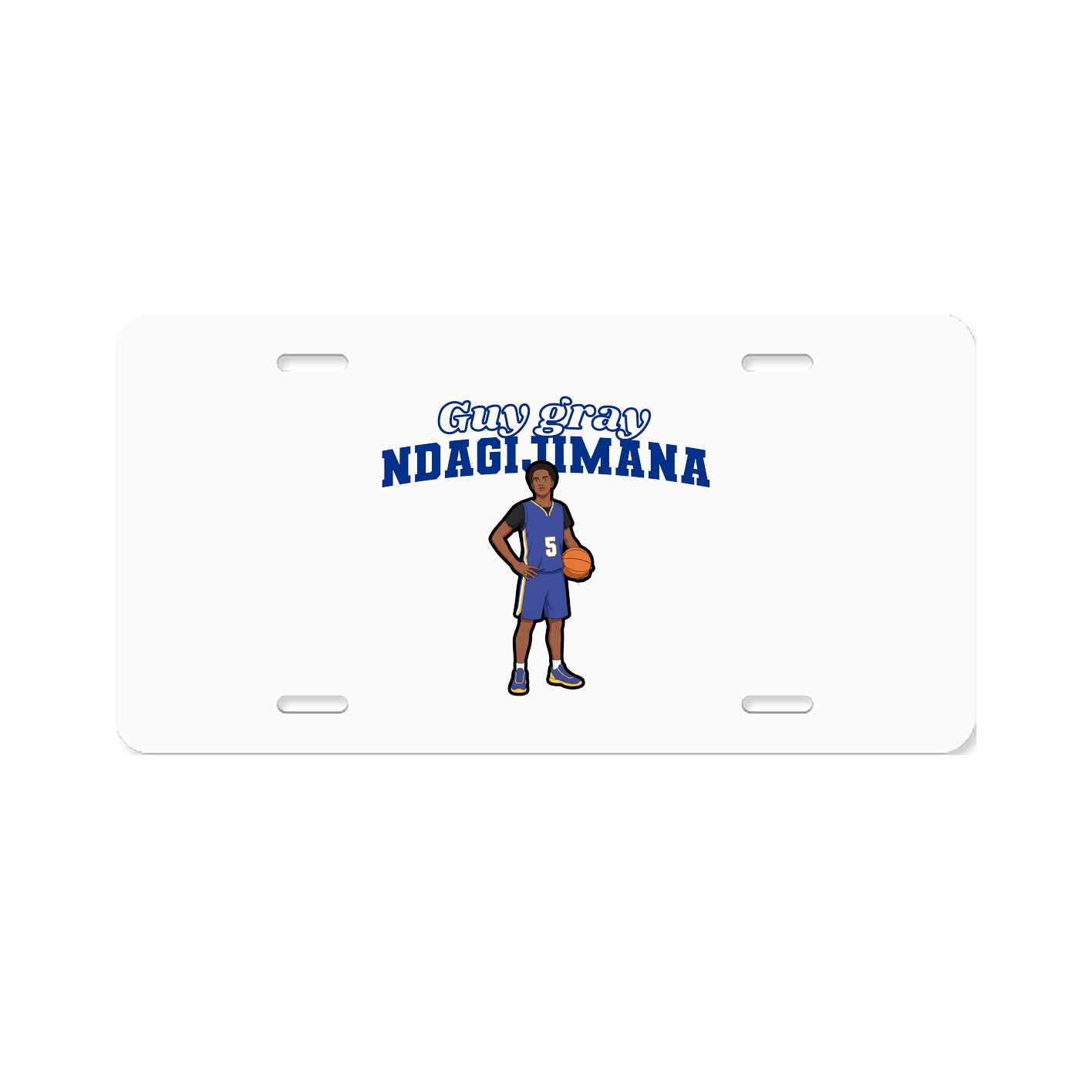 License Plate — Name Arch in Classic