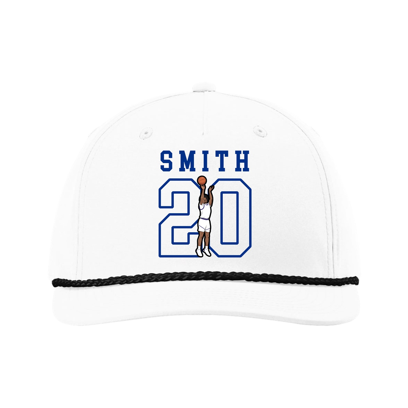 Five-Panel Classic Rope Cap — Shirsey in White