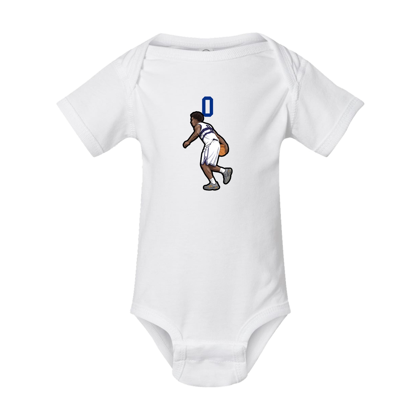 Baby Onesie — Number Top in White