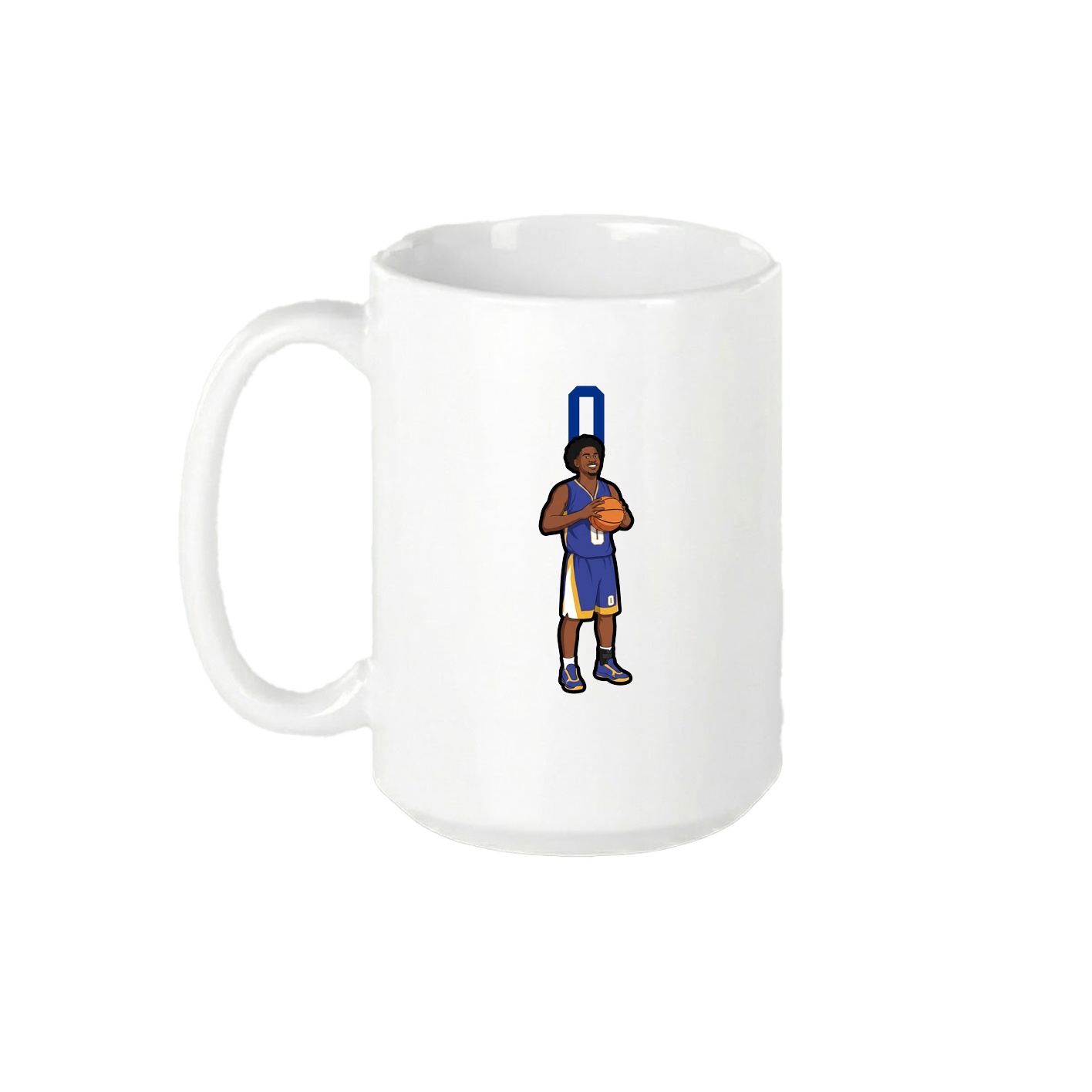 15oz Coffee Mug — Number Top in White