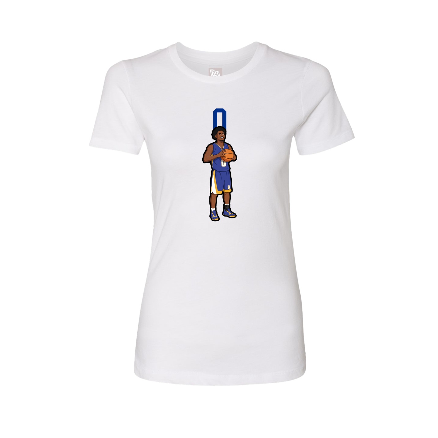 Womens Tee — Number Top in White