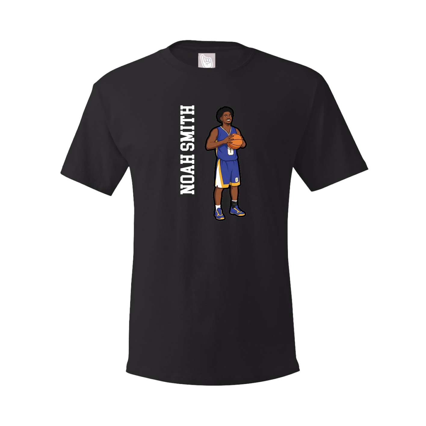 Tee — Name Vertical in Black