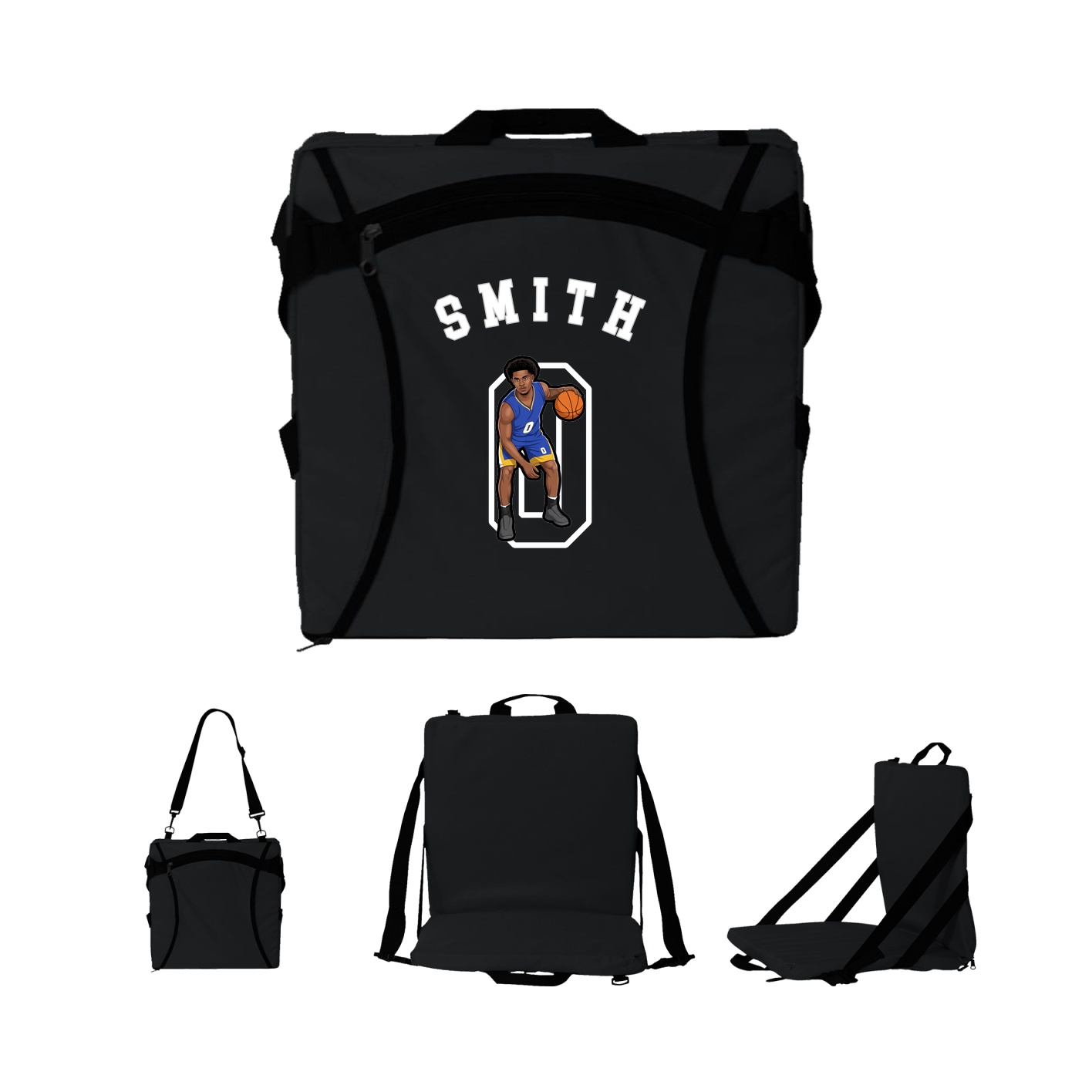 Folding Stadium Seat — Shirsey Arch in Black