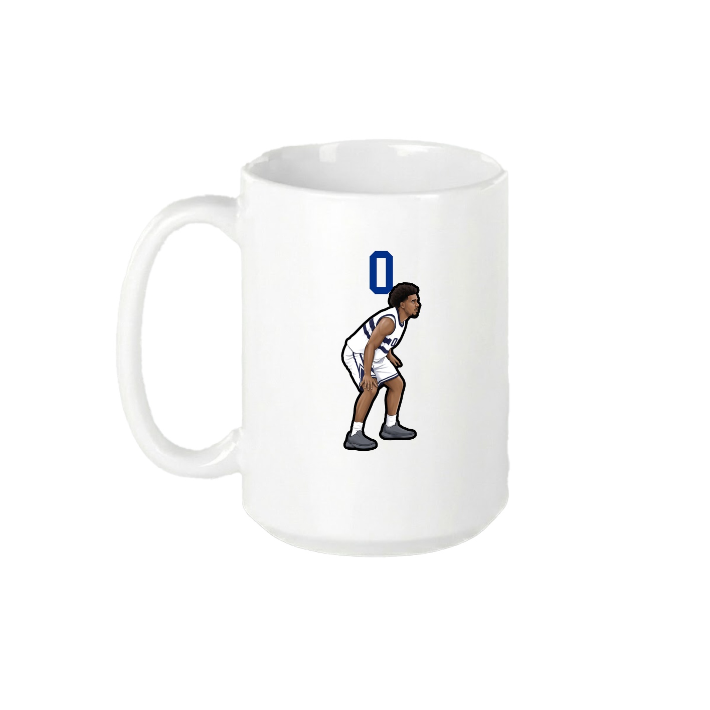 15oz Coffee Mug — Number Top in White