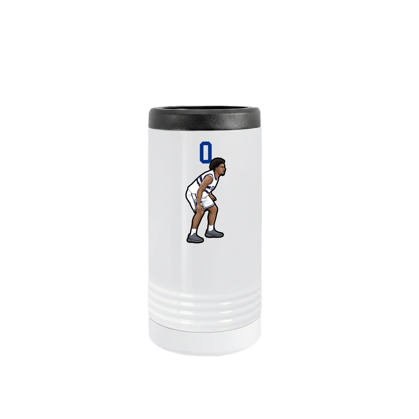 Slim Beverage Holder — Number Top in White