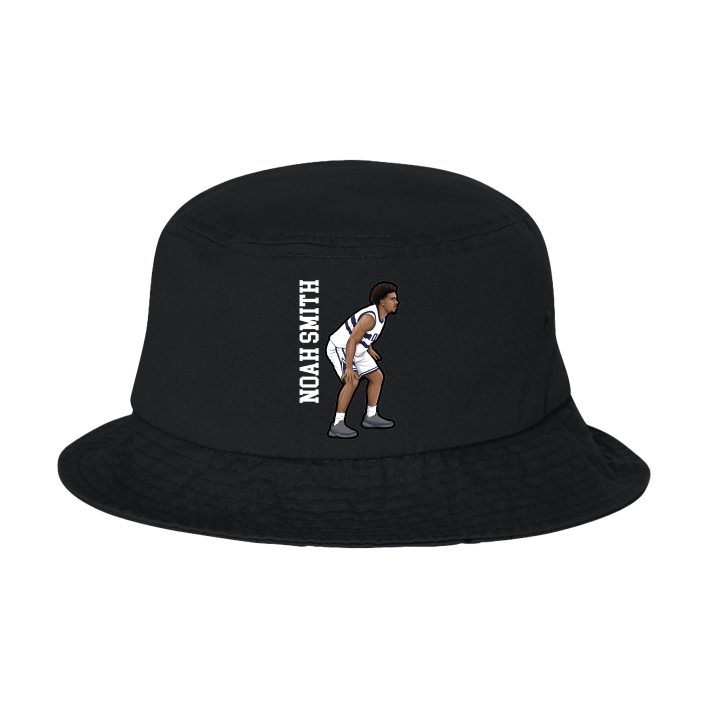 Bucket Cap — Name Vertical in Black