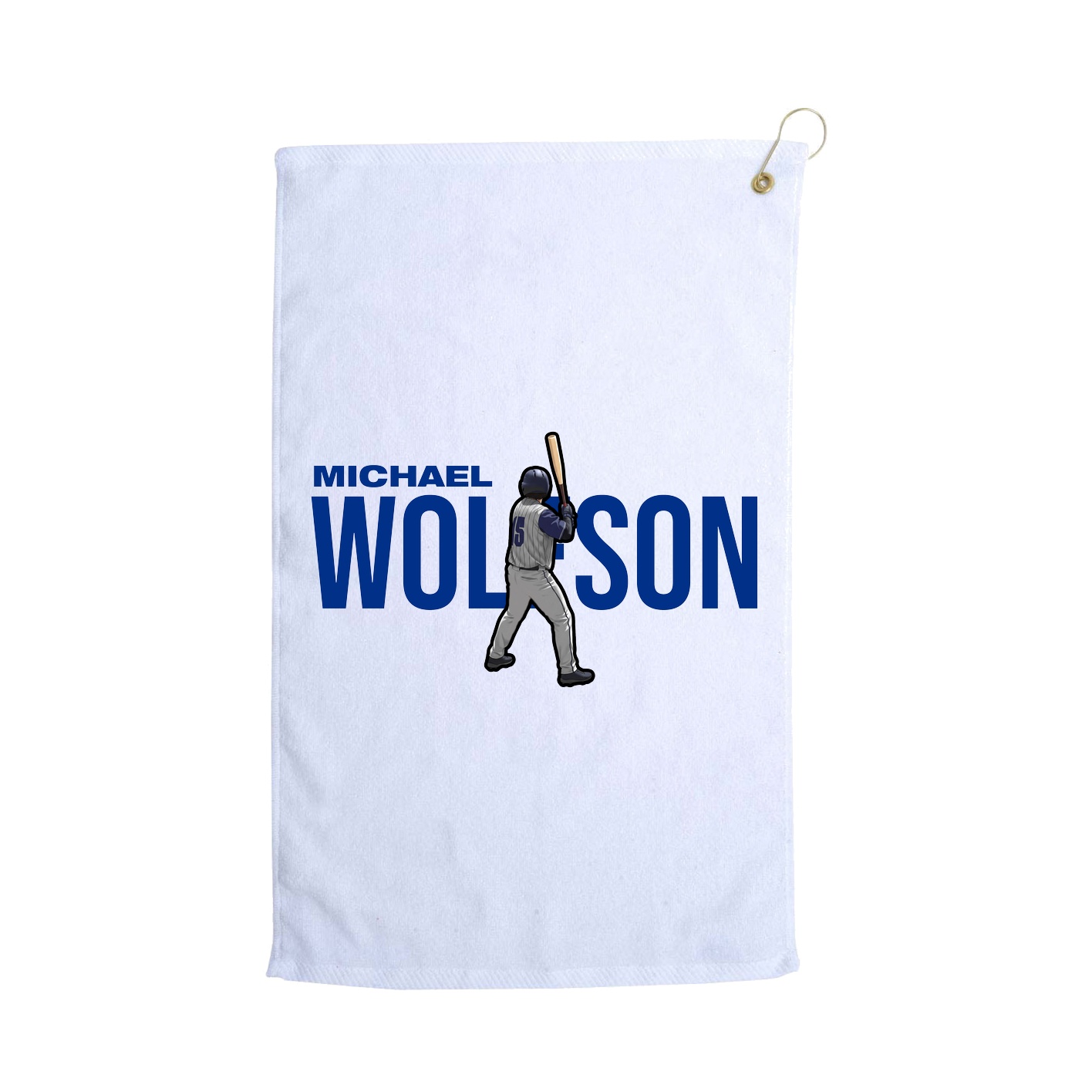 Golf Towel — Player Name in White