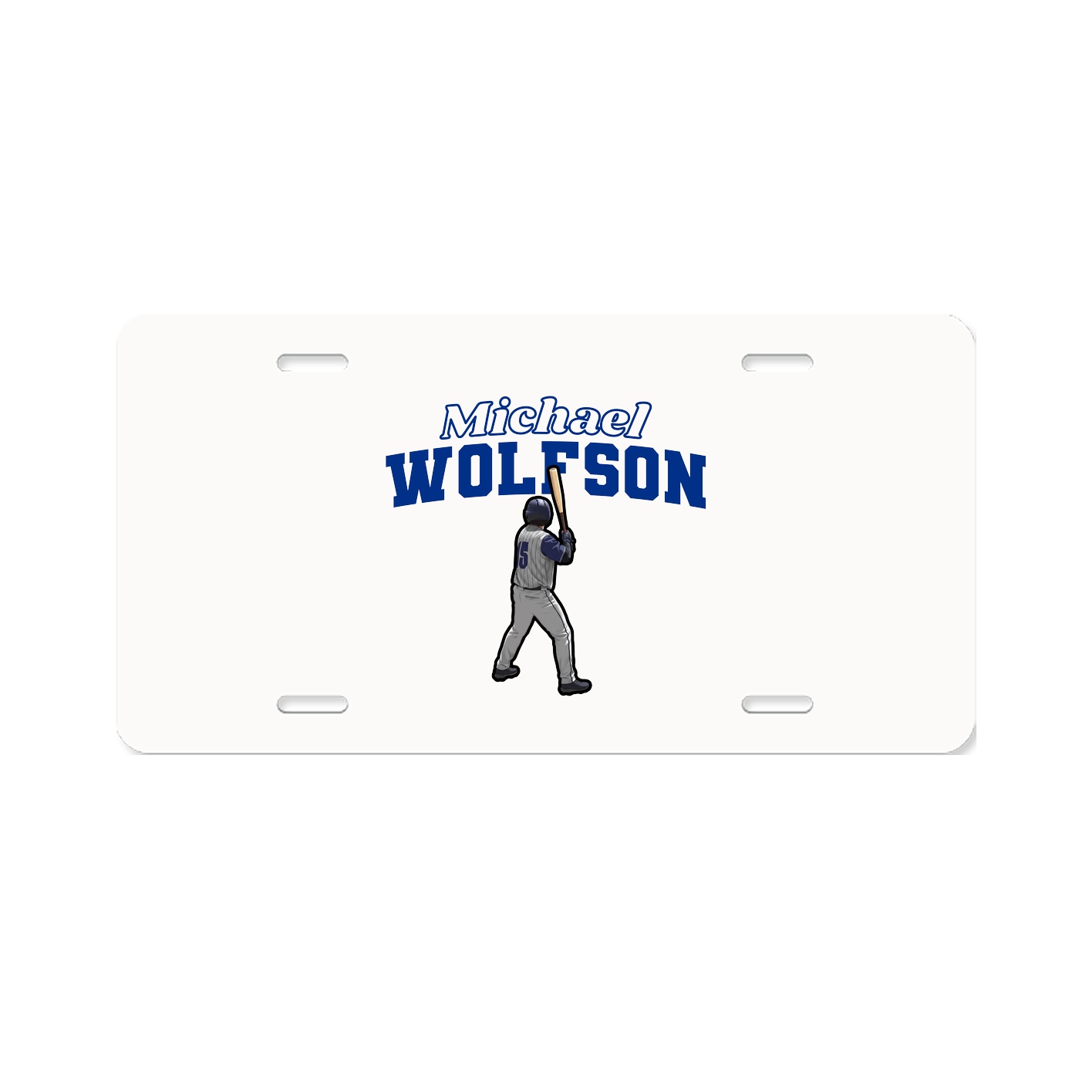 License Plate — Name Arch in Classic