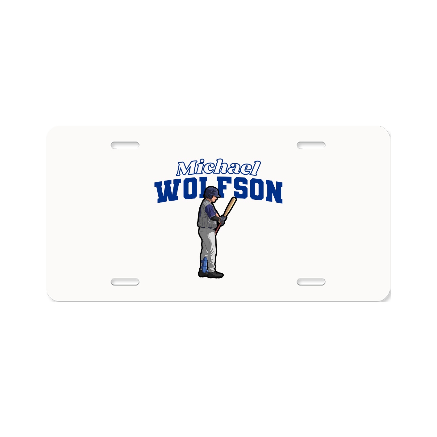 License Plate — Name Arch in Classic