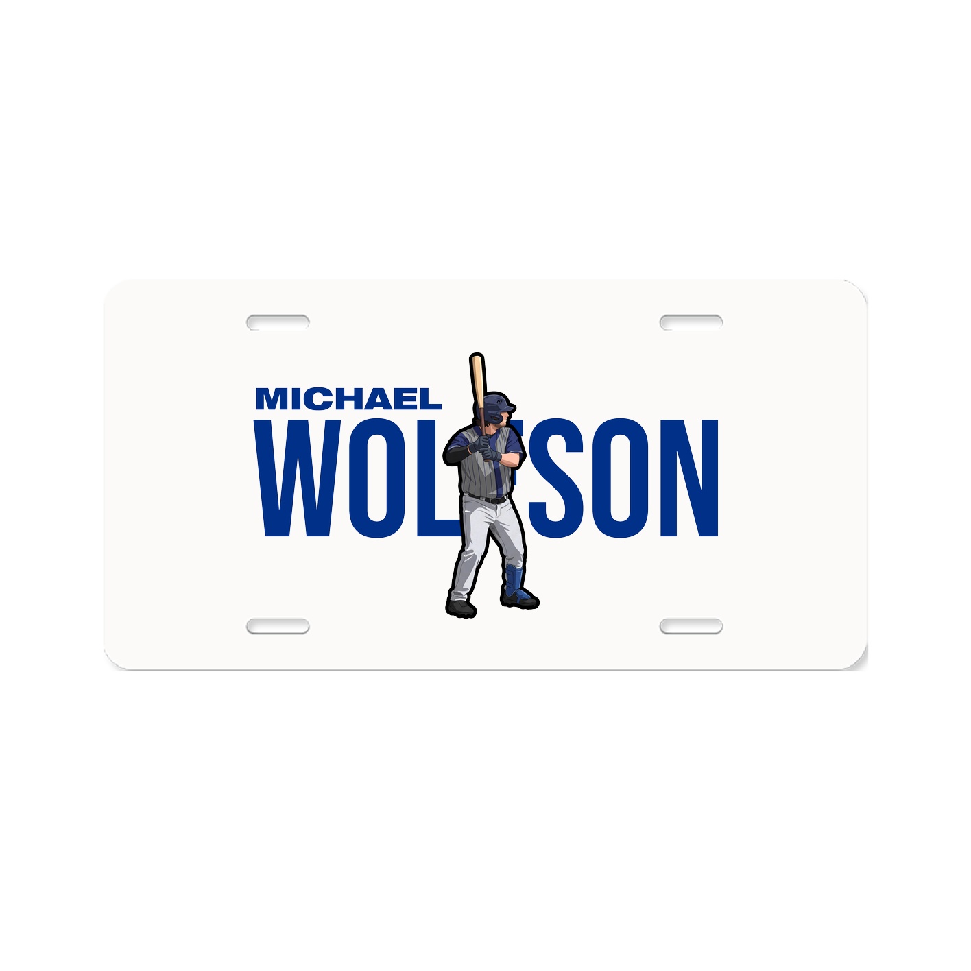 License Plate — Player Name in Classic