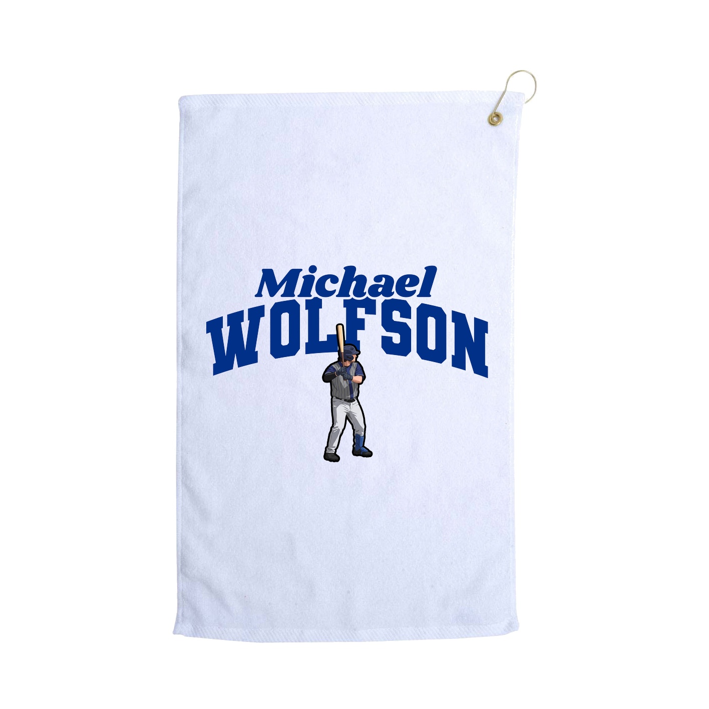 Golf Towel — Signature Arch in White