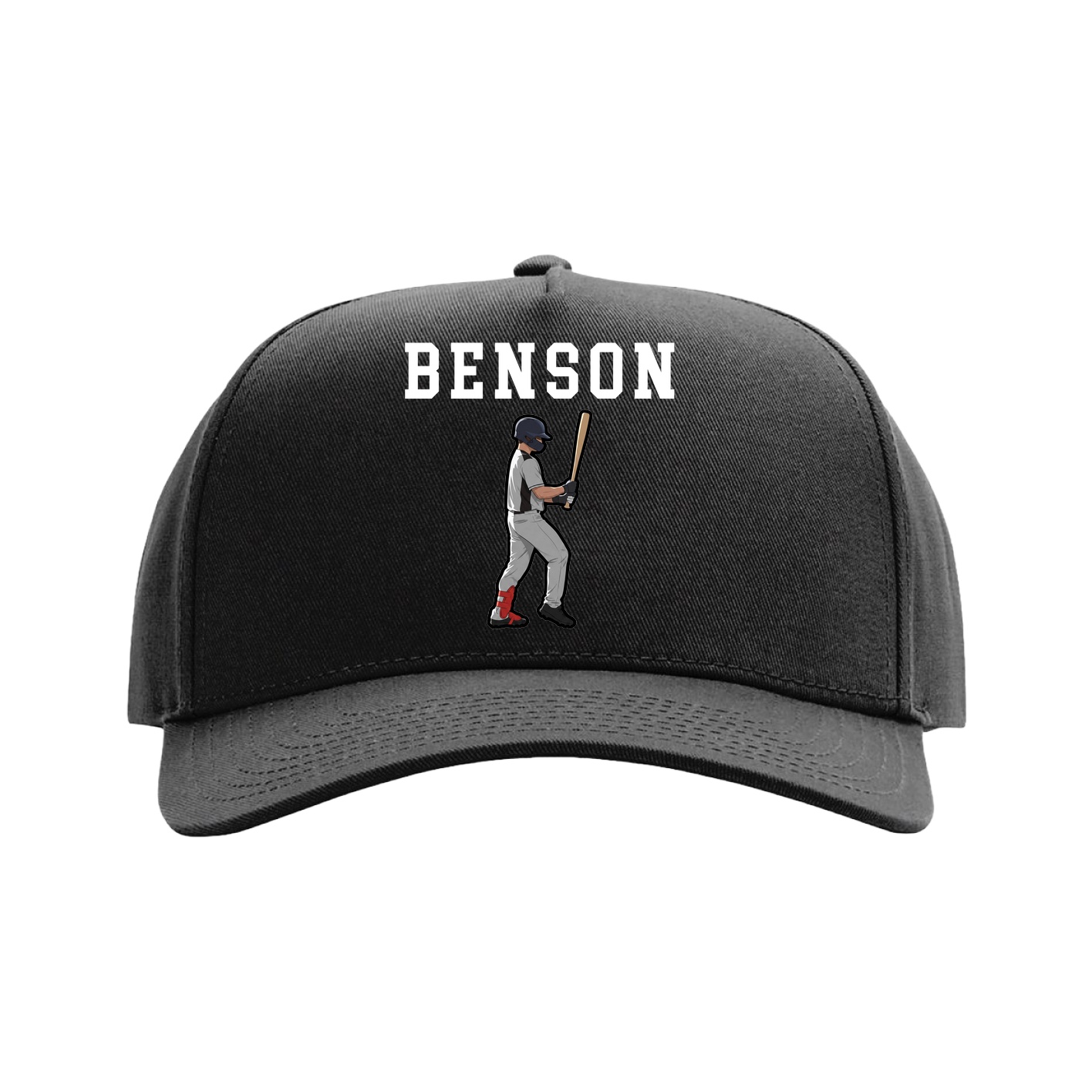 Full Fabric Five-Panel Champ Cap — Shirsey in Black