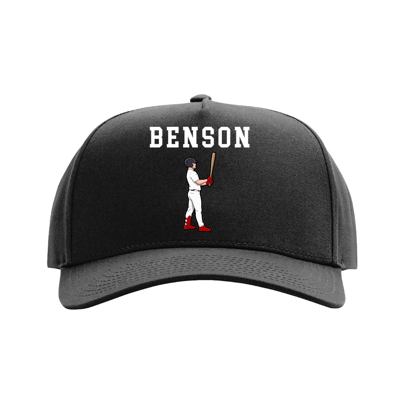 Full Fabric Five-Panel Champ Cap — Shirsey in Black