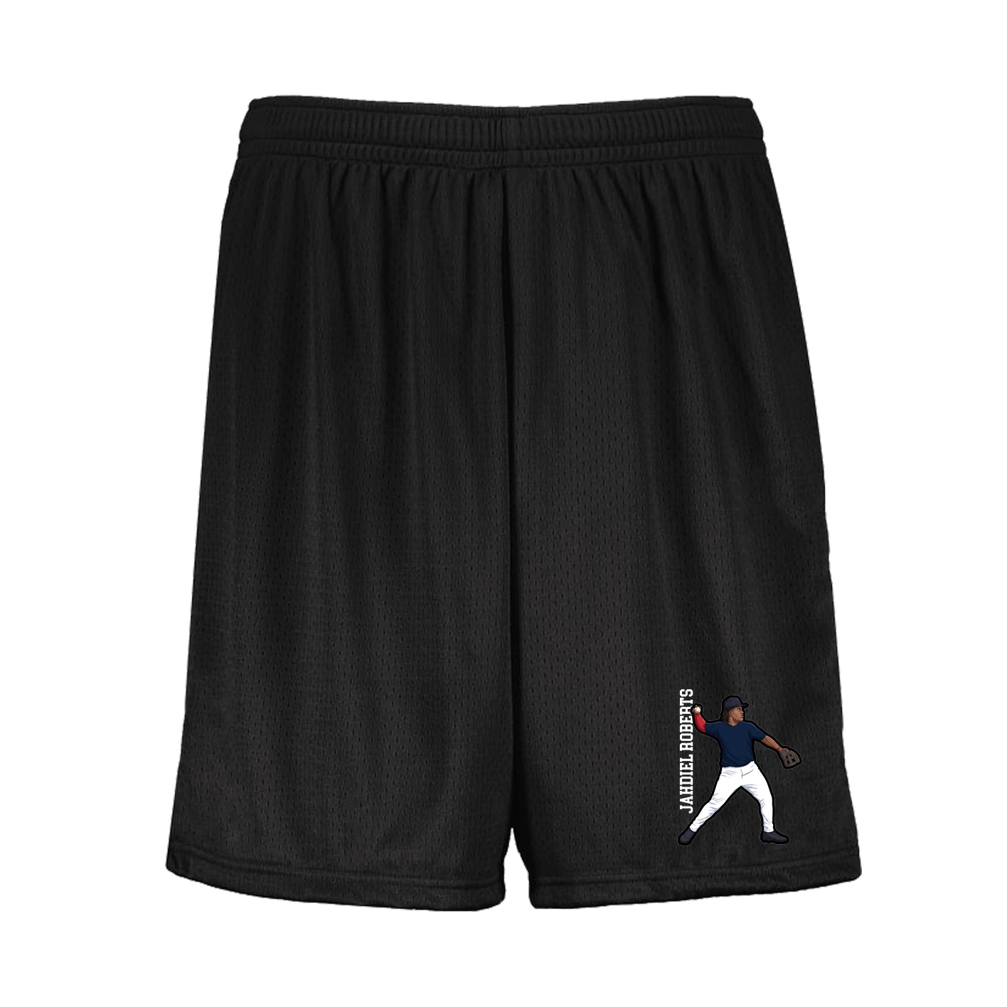 Shorts — Name Vertical in Black