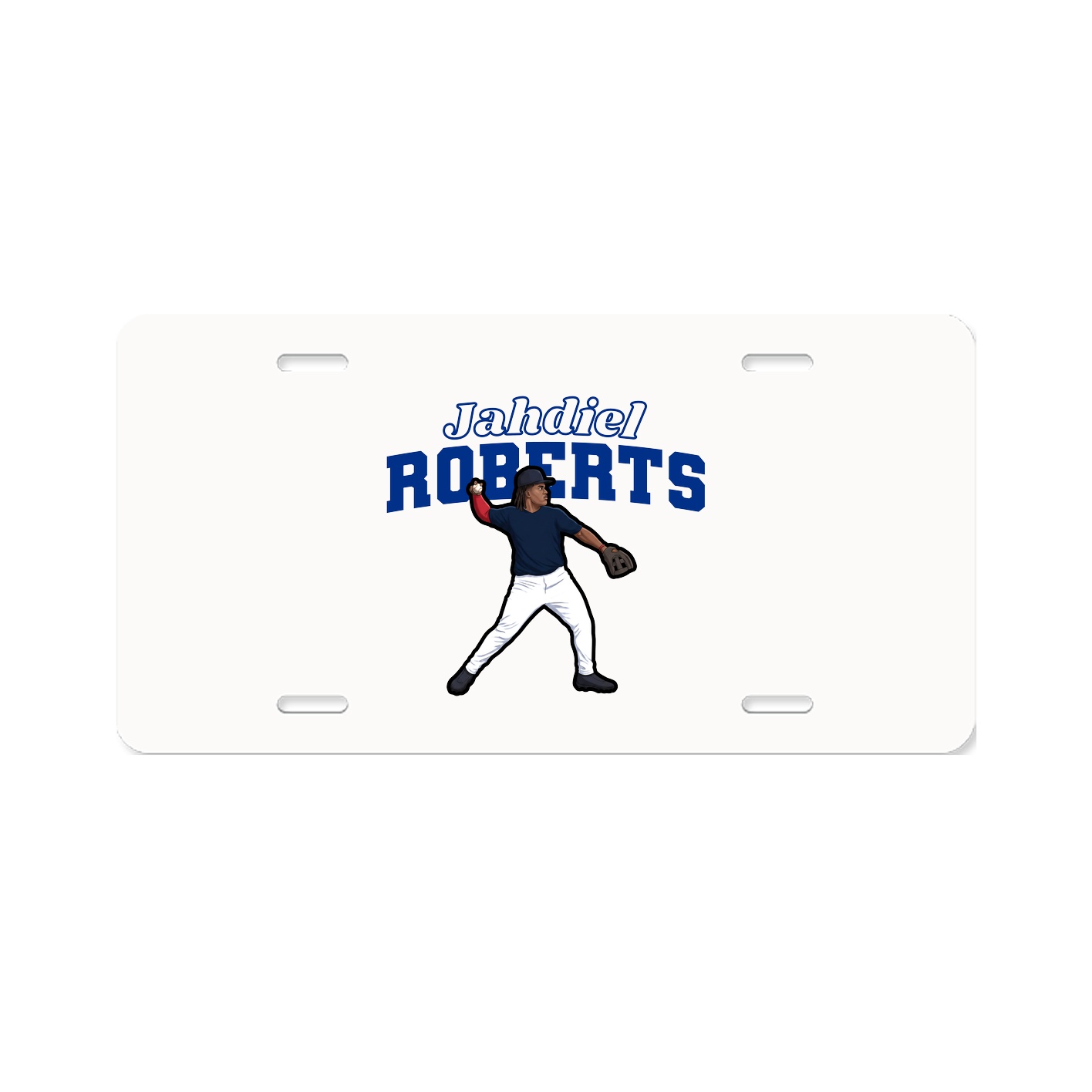 License Plate — Name Arch in Classic