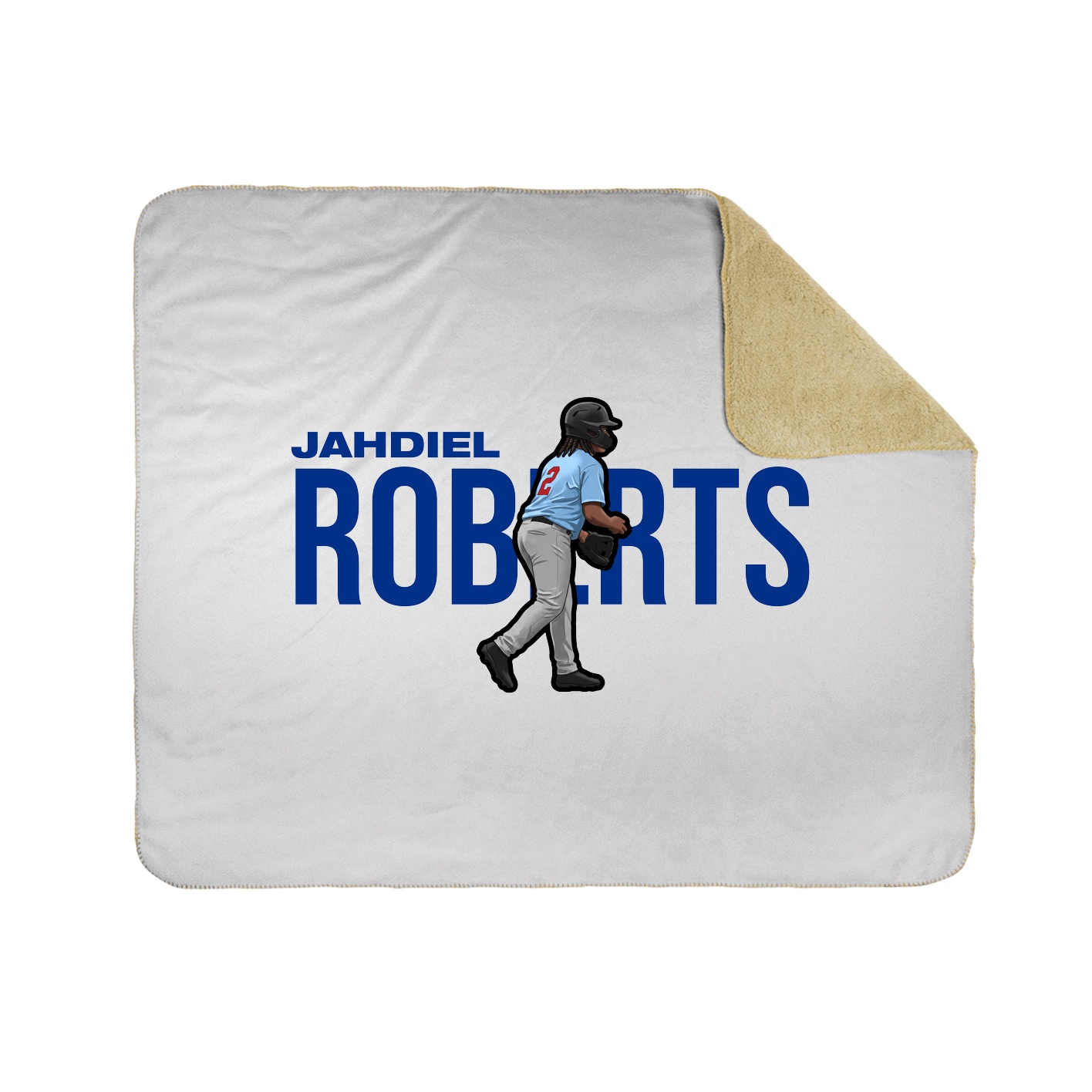 Throw Blanket — Player Name in White