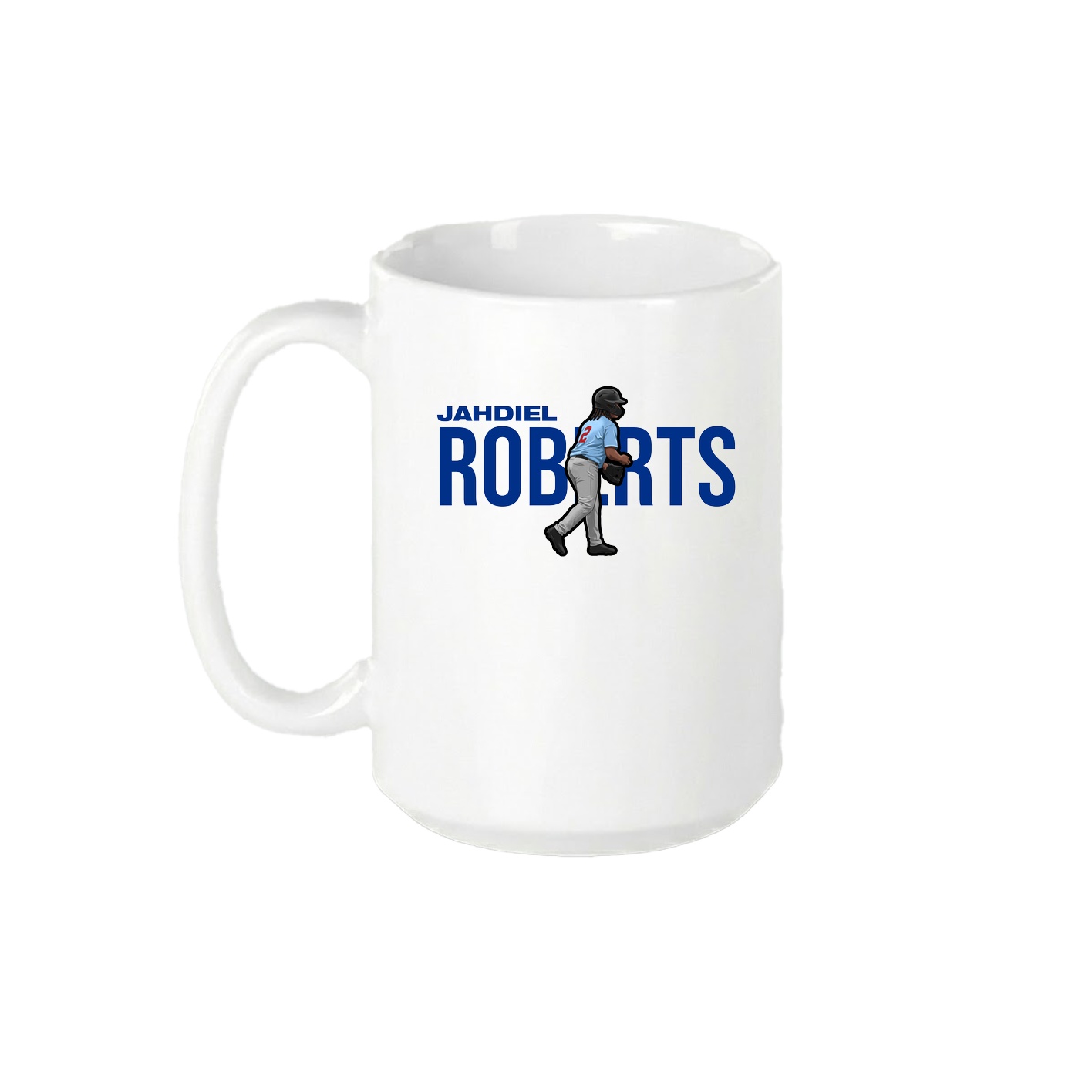 15oz Coffee Mug — Player Name in White