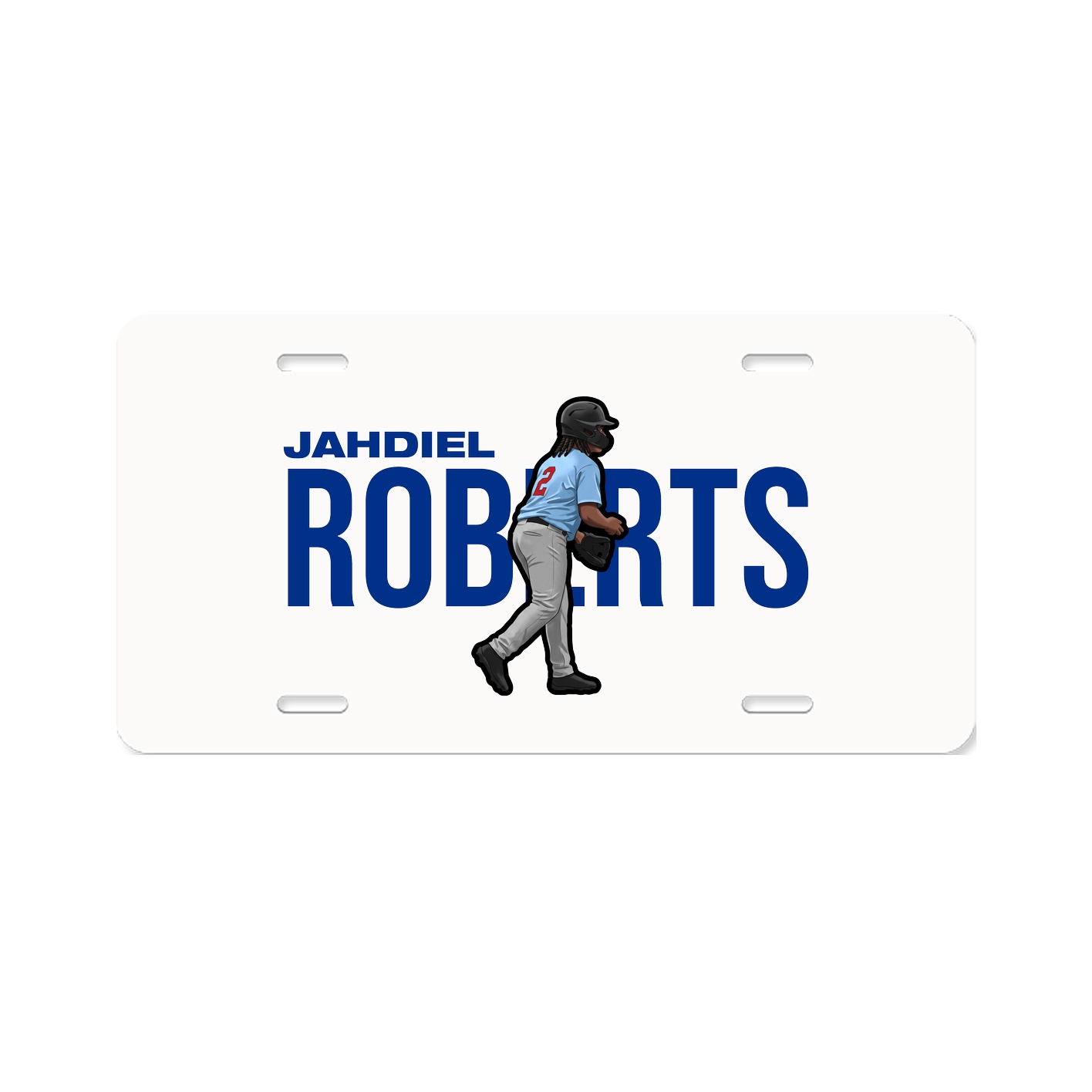 License Plate — Player Name in Classic