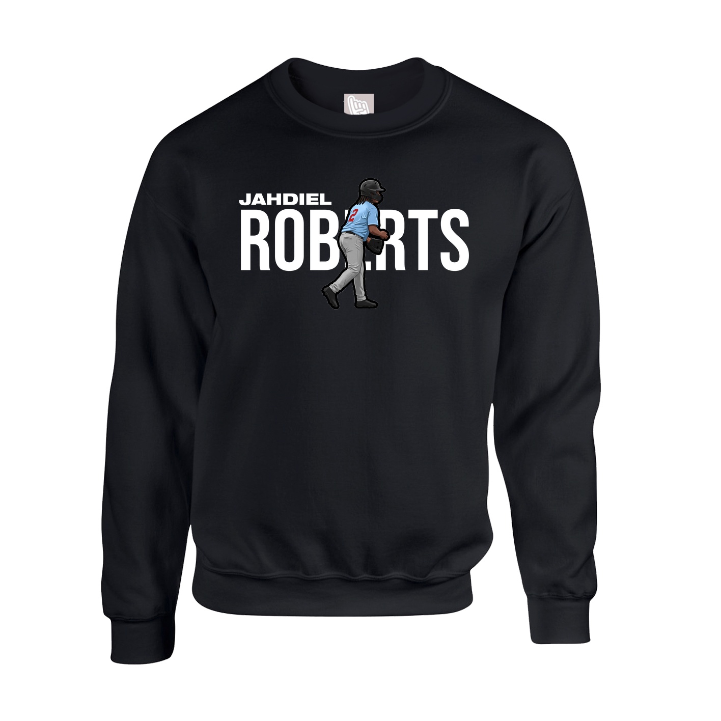 Fleece Crew — Player Name in Black